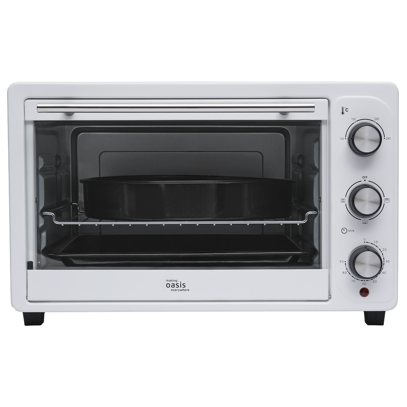 Изображение товара Электропечь MAKING OASIS EVERYWHERE M-S38W 38 л белая 1500 Вт компактное устройство для дома