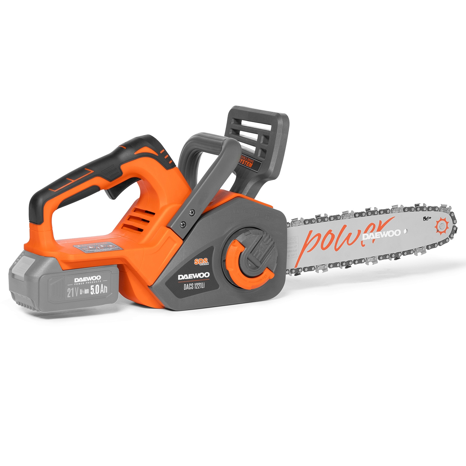 Изображение товара Бесщеточная аккумуляторная пила Daewoo DACS 1221Li 21 В, 30 см