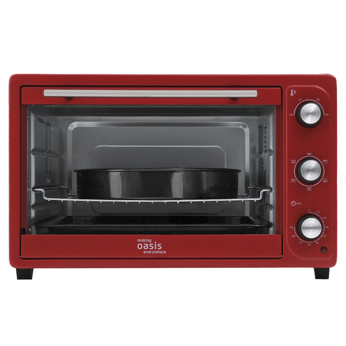 Изображение товара Электропечь 2000 Вт Making oasis everywhere M-S45R 48 литров красная