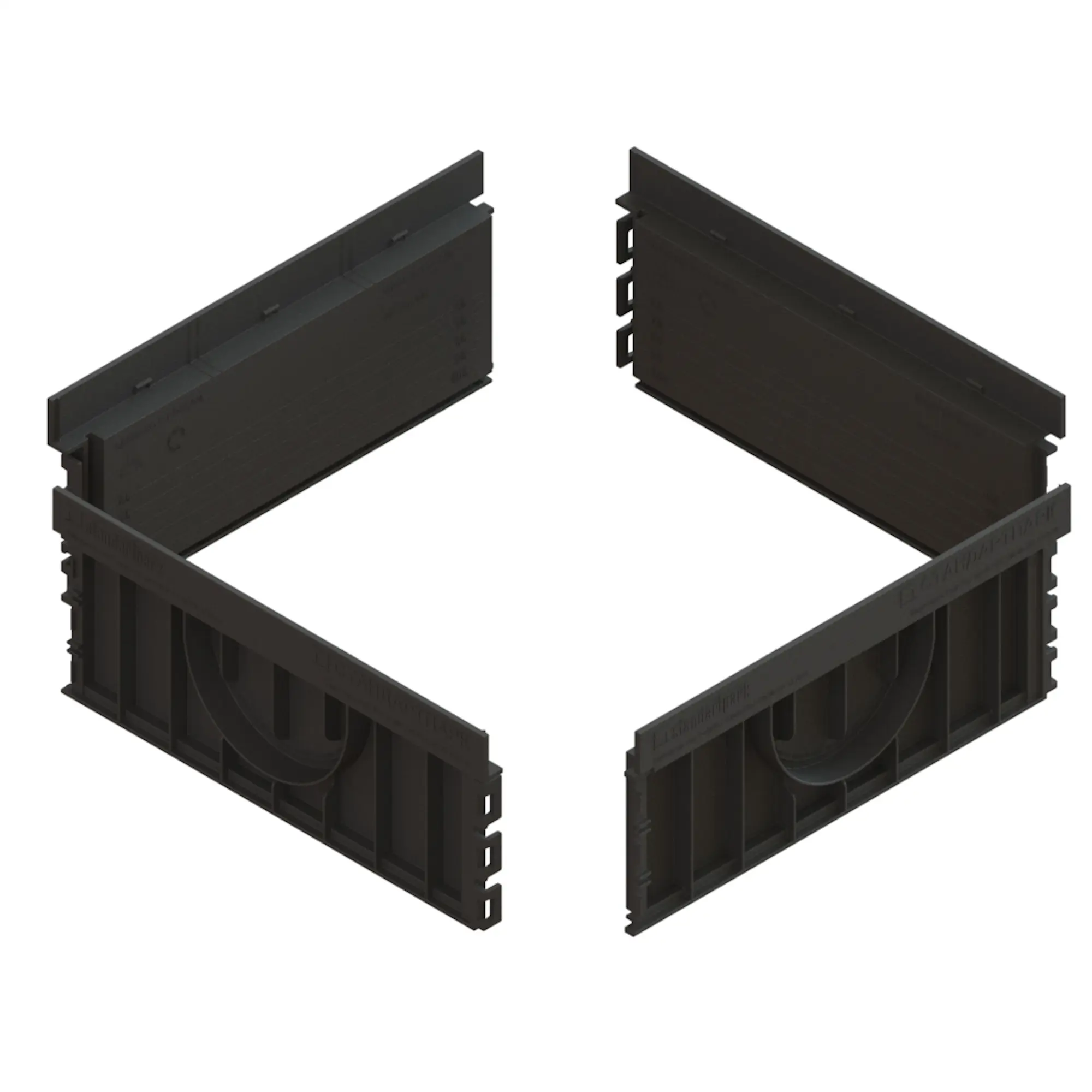 Надставка 286x26x120 мм цвет черный