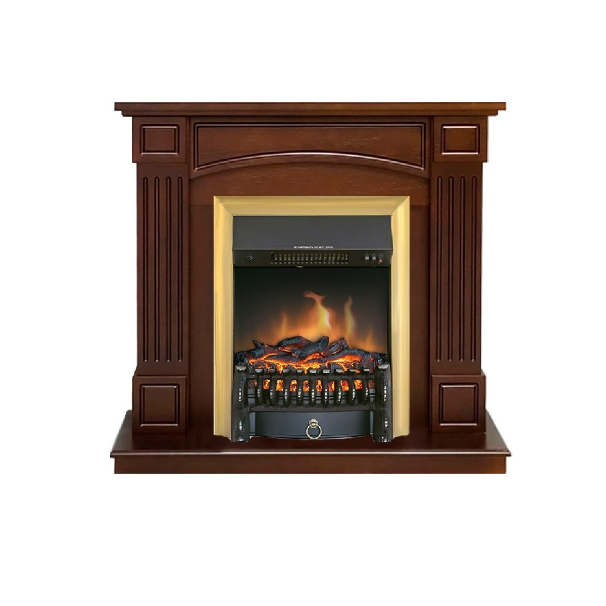 Изображение товара Каминокомплект Royal Flame Boston STD Fobos FX Brass 1.5 кВт стильный электрический очаг