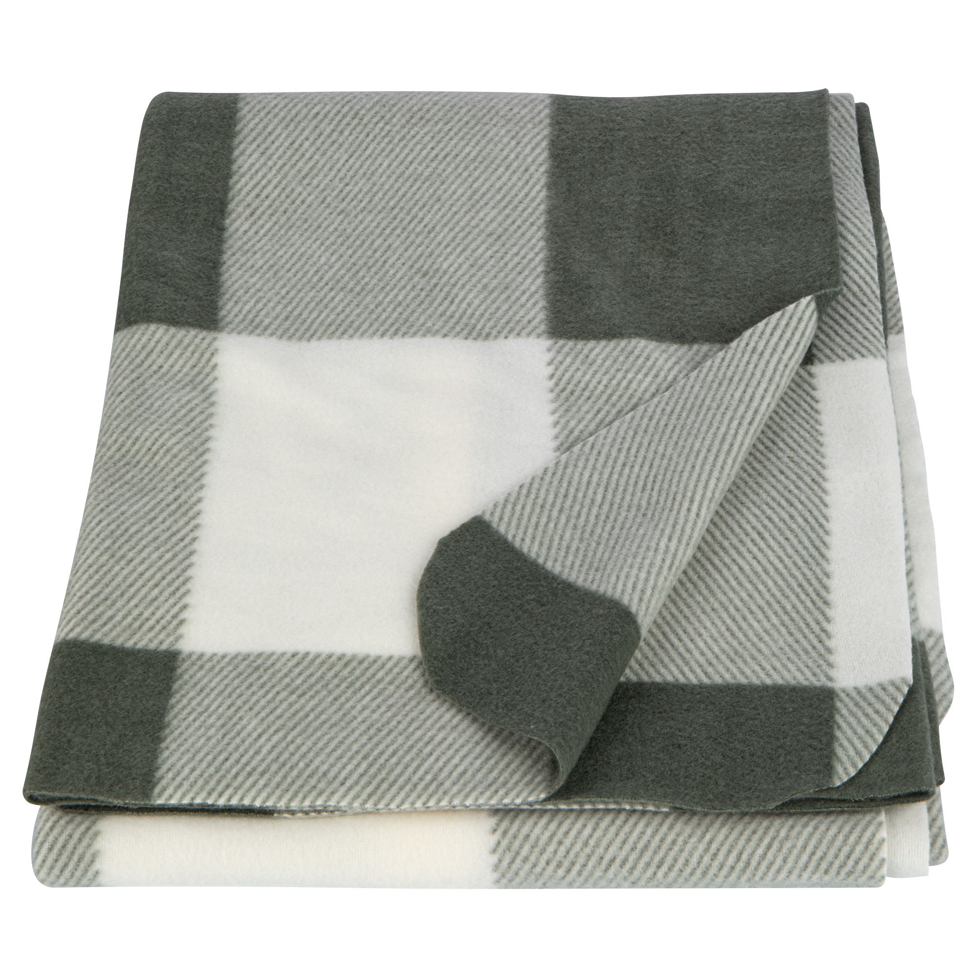 Изображение товара Плед Windsor 130x170 см из флиса зеленого цвета