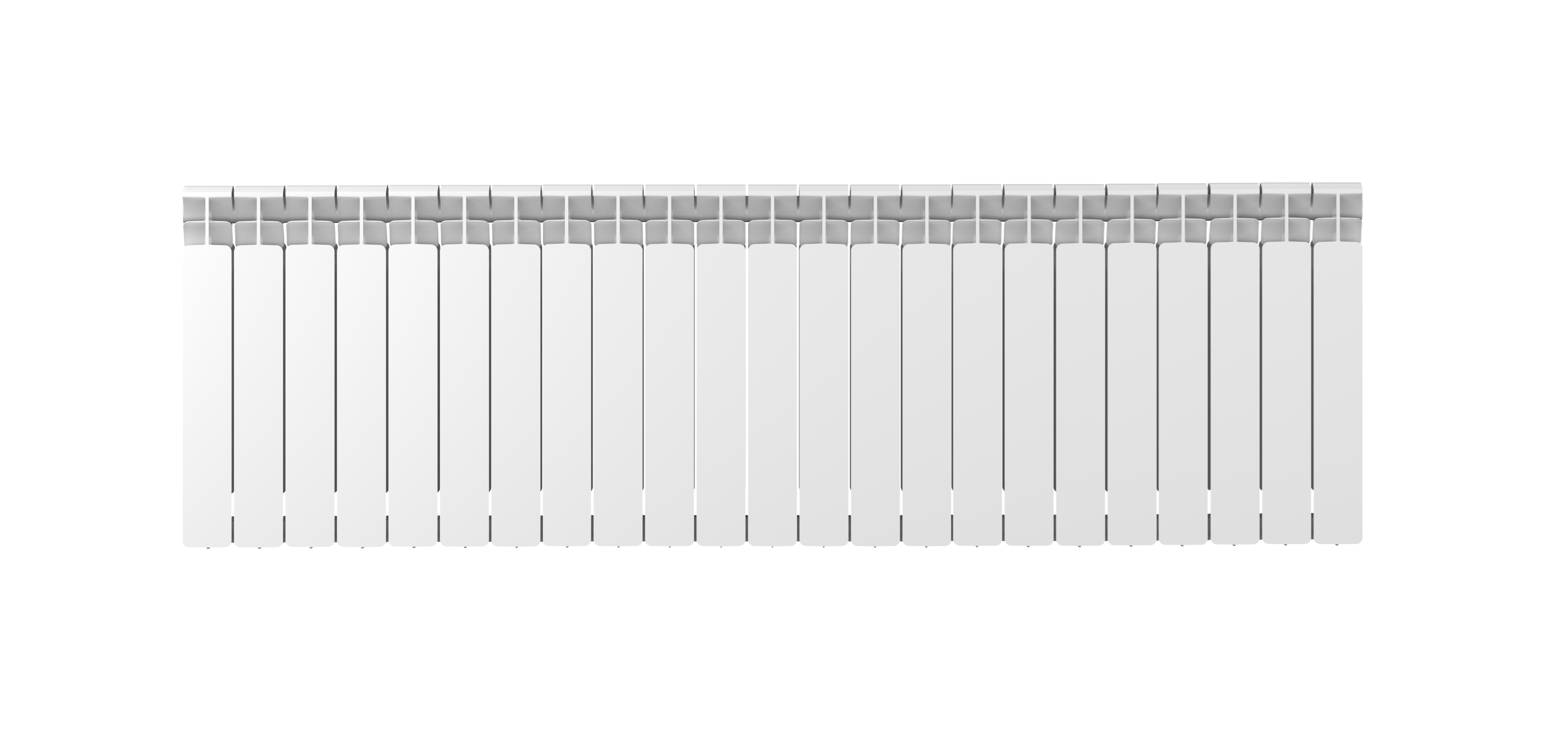 Изображение товара Радиатор секционный Rifar Base 500/100 биметалл 23 секции боковое подключение белый