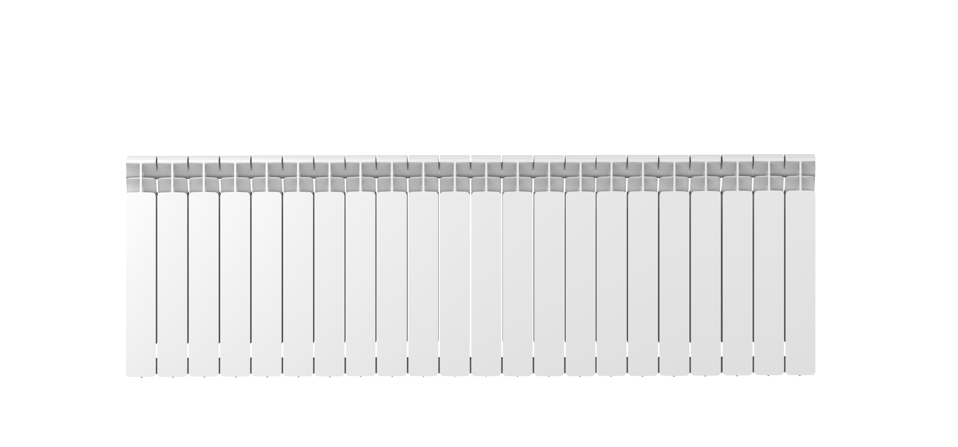 Изображение товара Радиатор секционный Rifar Base 500/100 биметалл 22 секции боковое подключение цвет белый