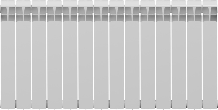 Изображение товара Радиатор секционный Rifar EcoBuild RE30014 300/90 14 секций боковое подключение биметалл белый
