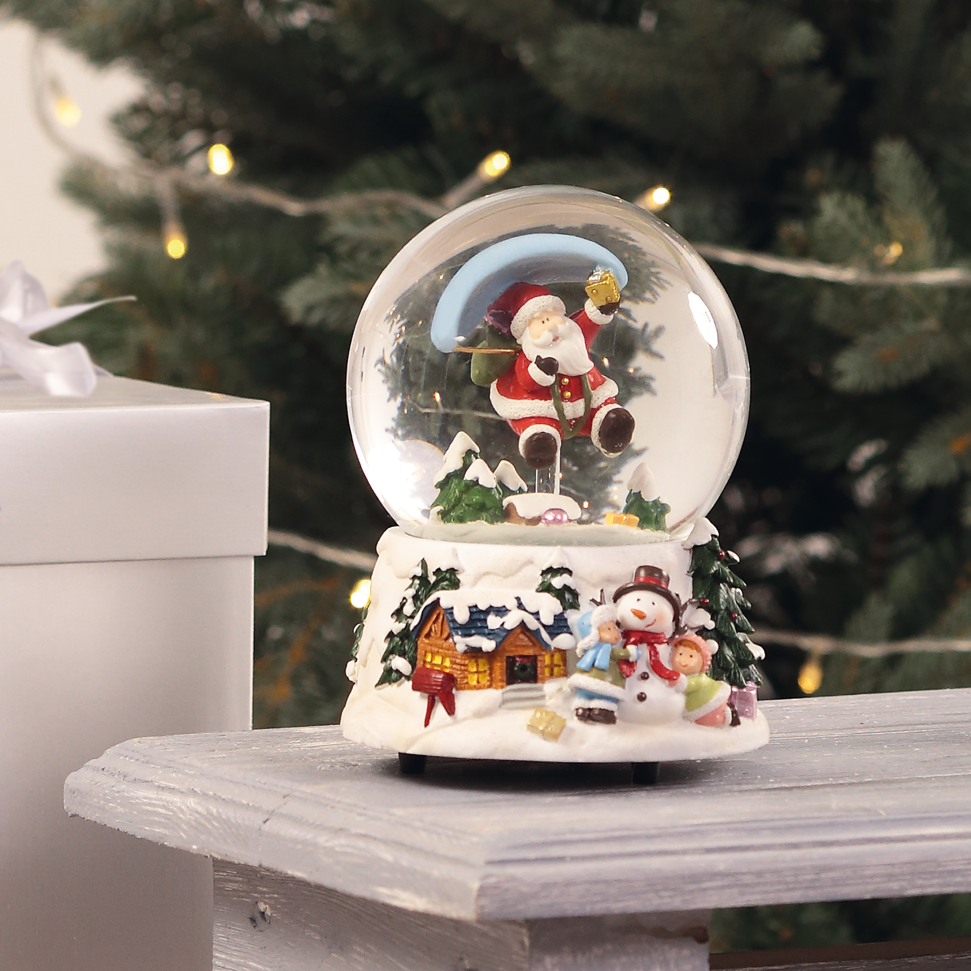 Изображение товара Новогоднее украшение Санта 936121 10x10 см разноцветный