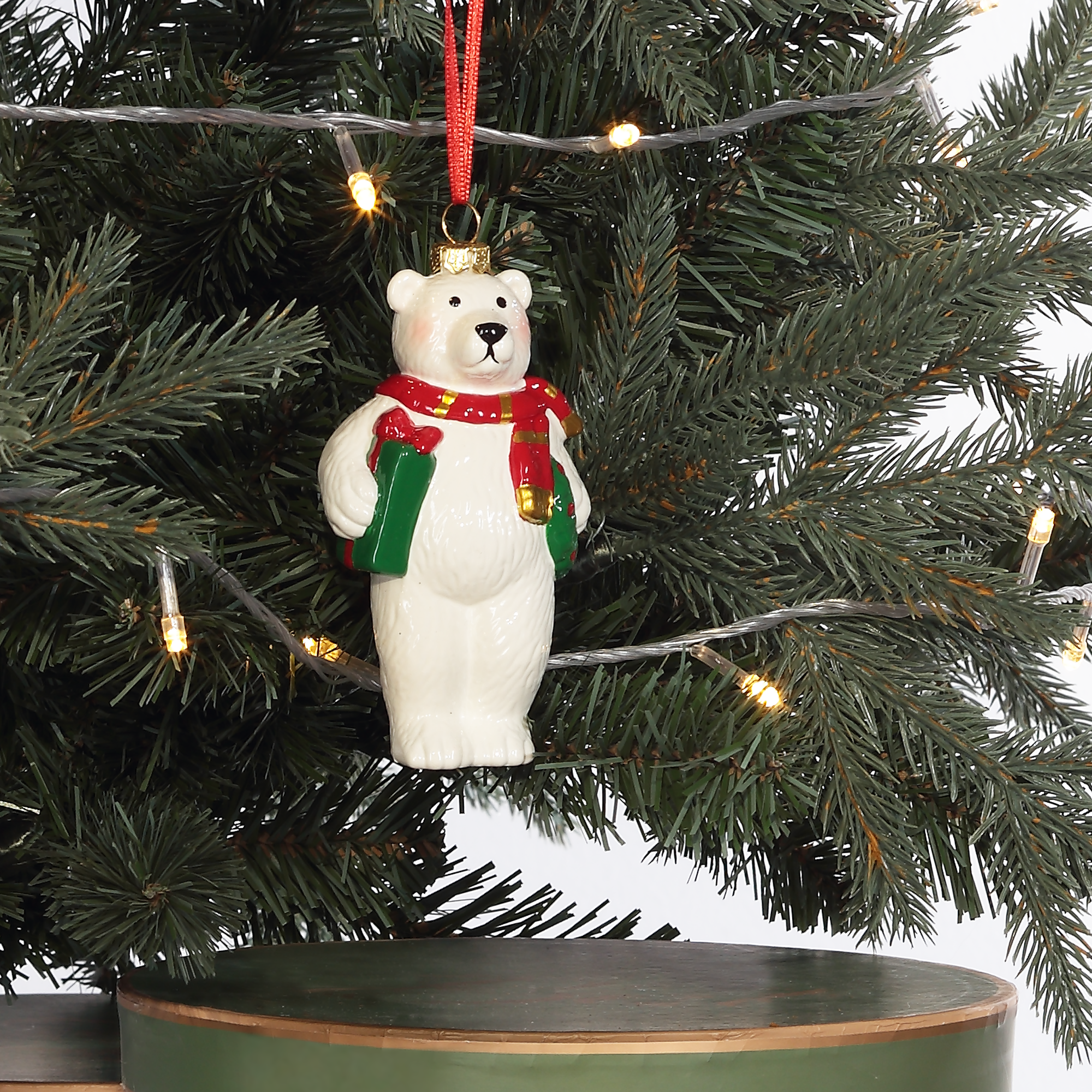 Изображение товара Украшение елочное «Медвежонок», 934570 12.2x6.6x4 см, цвет разноцветный