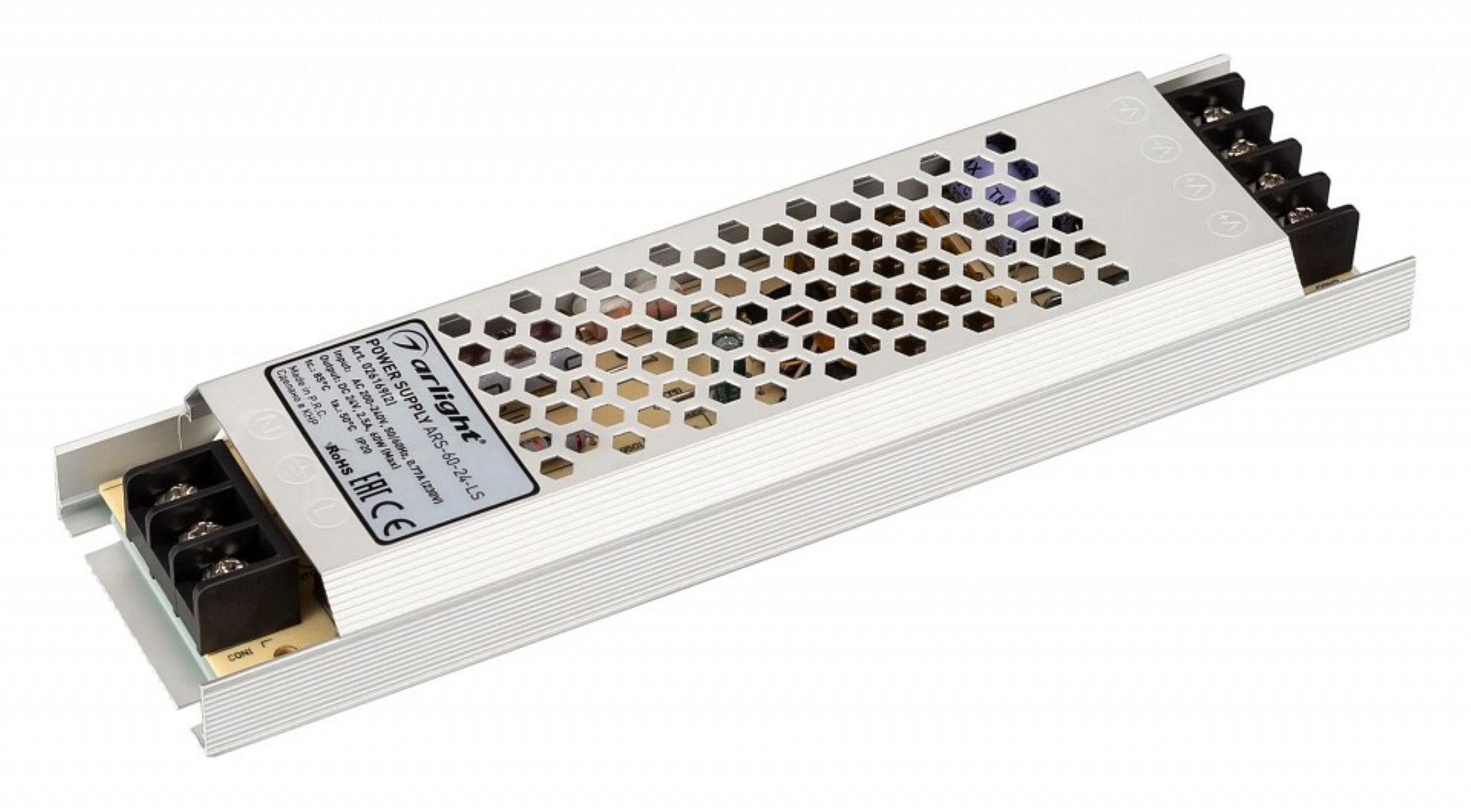 Изображение товара Блок питания Arlight Ars 026169(2) для светодиодной ленты 200-240 В 60 Вт IP20