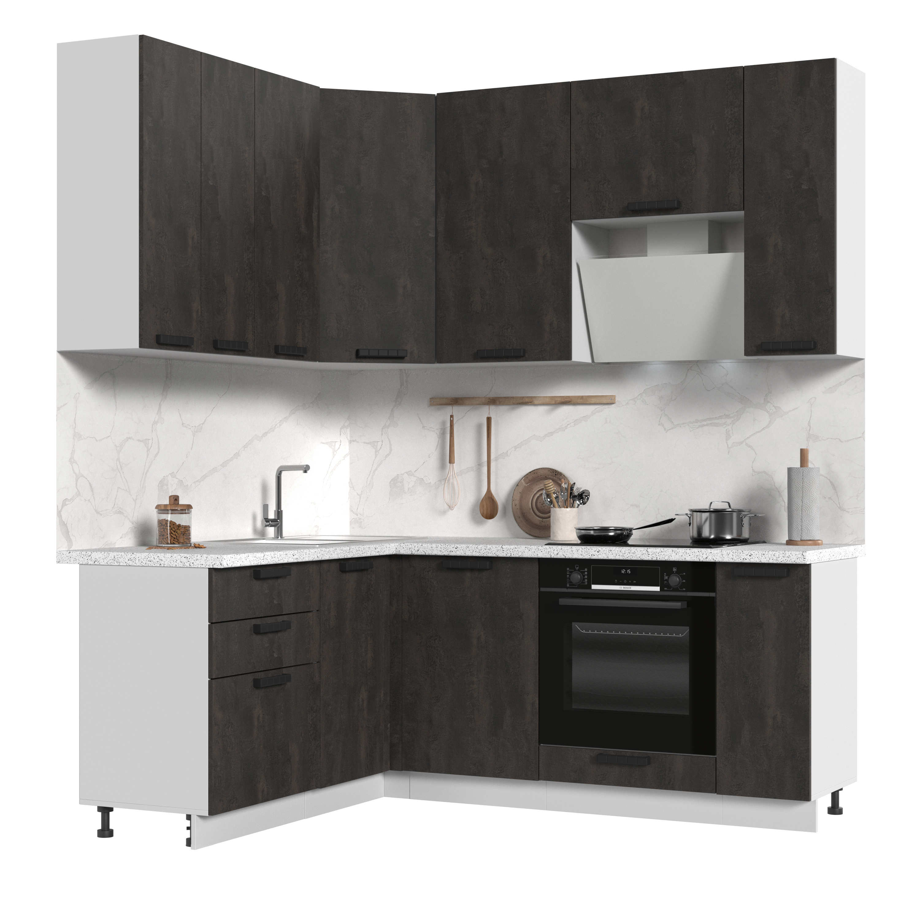 Изображение товара Кухонный гарнитур Стендмебель Пасаденна КГ160-200в-БУК 200x237 см