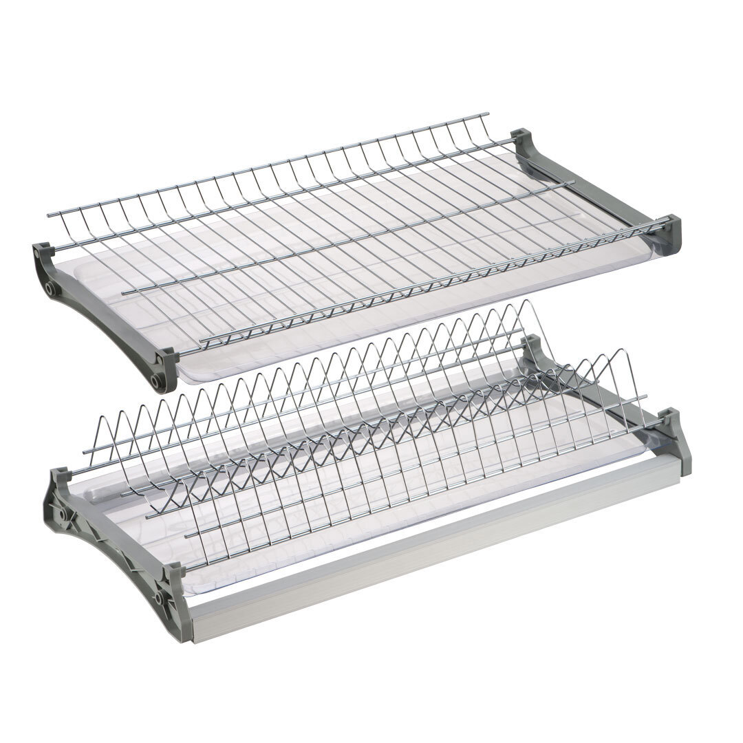 Изображение товара Двухуровневая встраиваемая сушилка для посуды Lemax prof VAR 800 SS хром