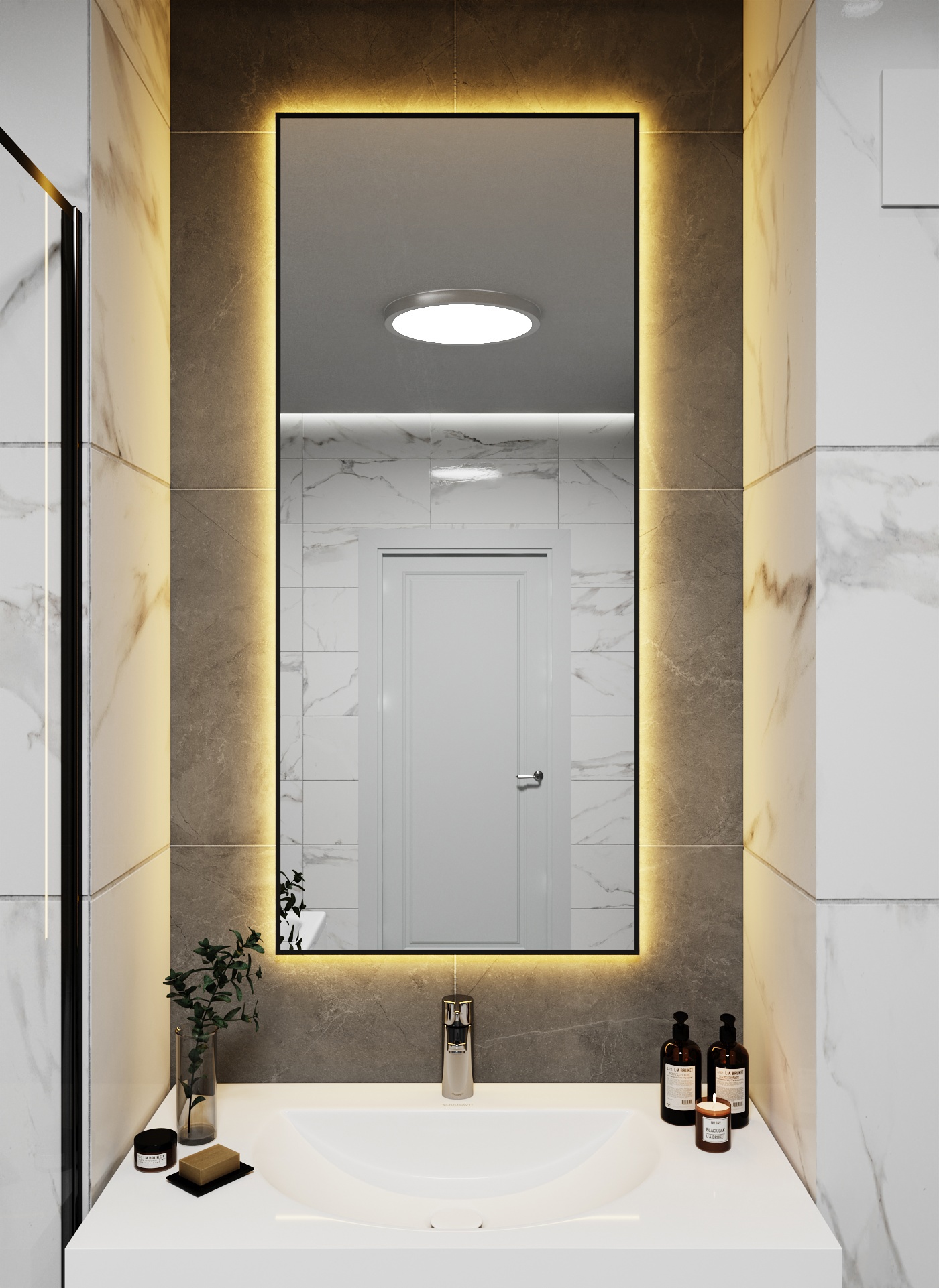 Изображение товара Зеркало со встроенной подсветкой One mirror 14070чст 70x140 см Изображение товара Зеркало со встроенной подсветкой One mirror 14070чст 70x140 см