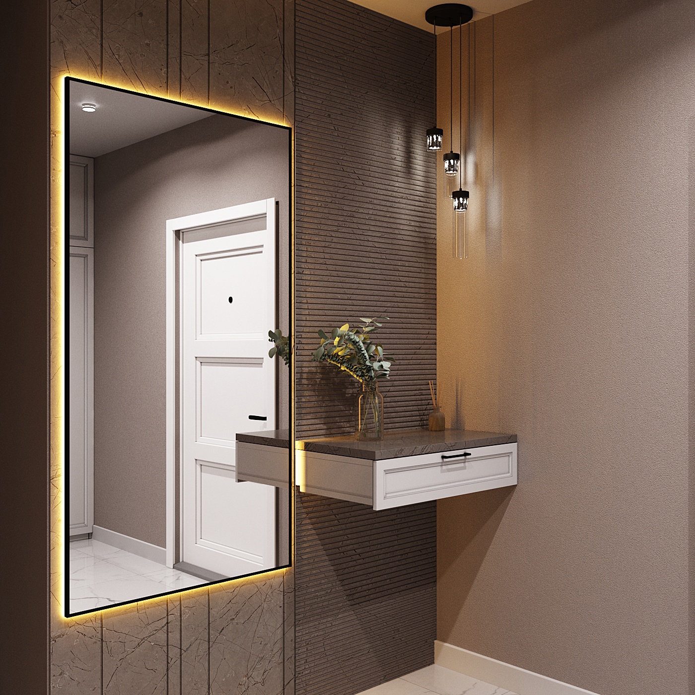 Изображение товара Зеркало со встроенной подсветкой One mirror 16080чст 80x160 см