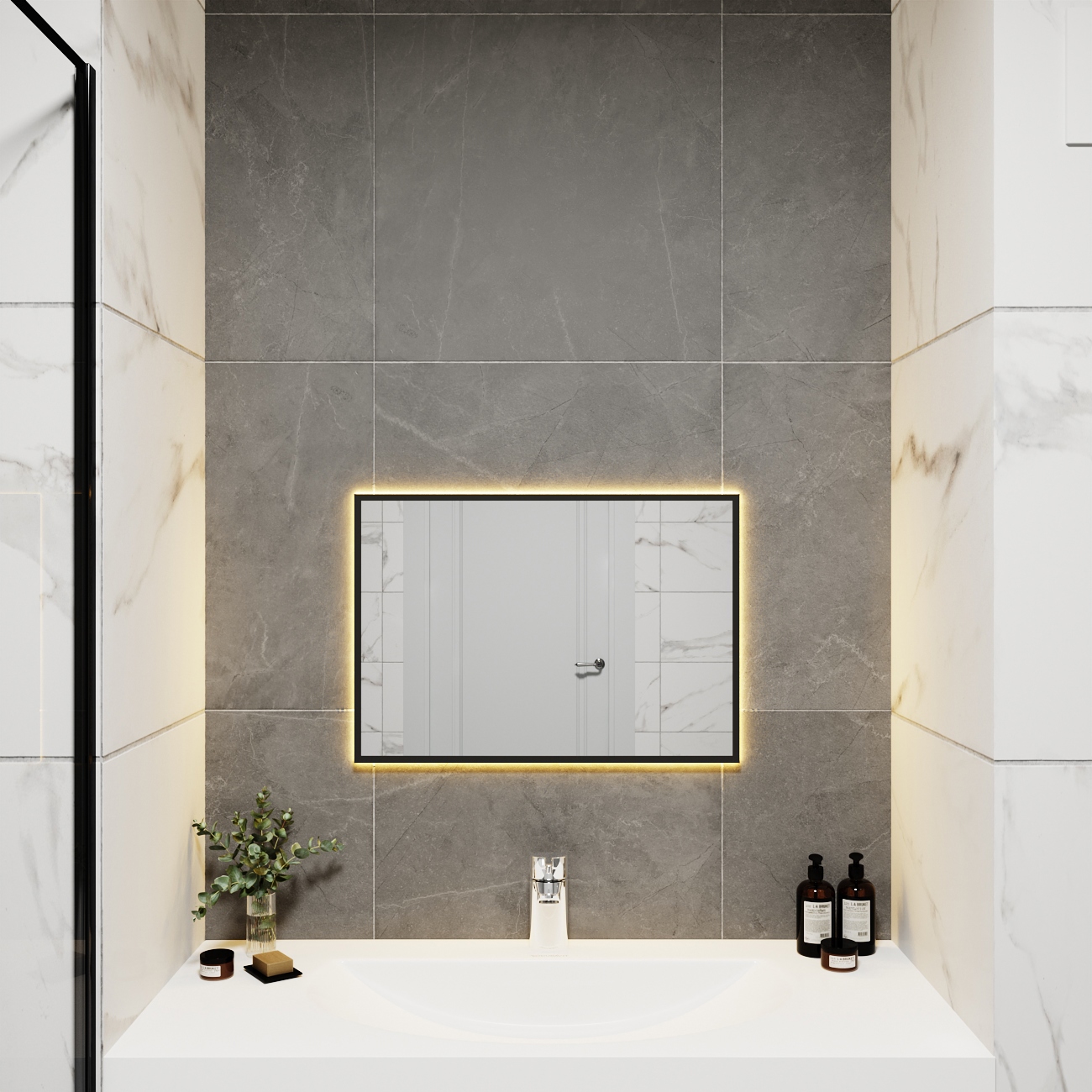 Изображение товара Зеркало со встроенной подсветкой One mirror 6040чст 40x60 см