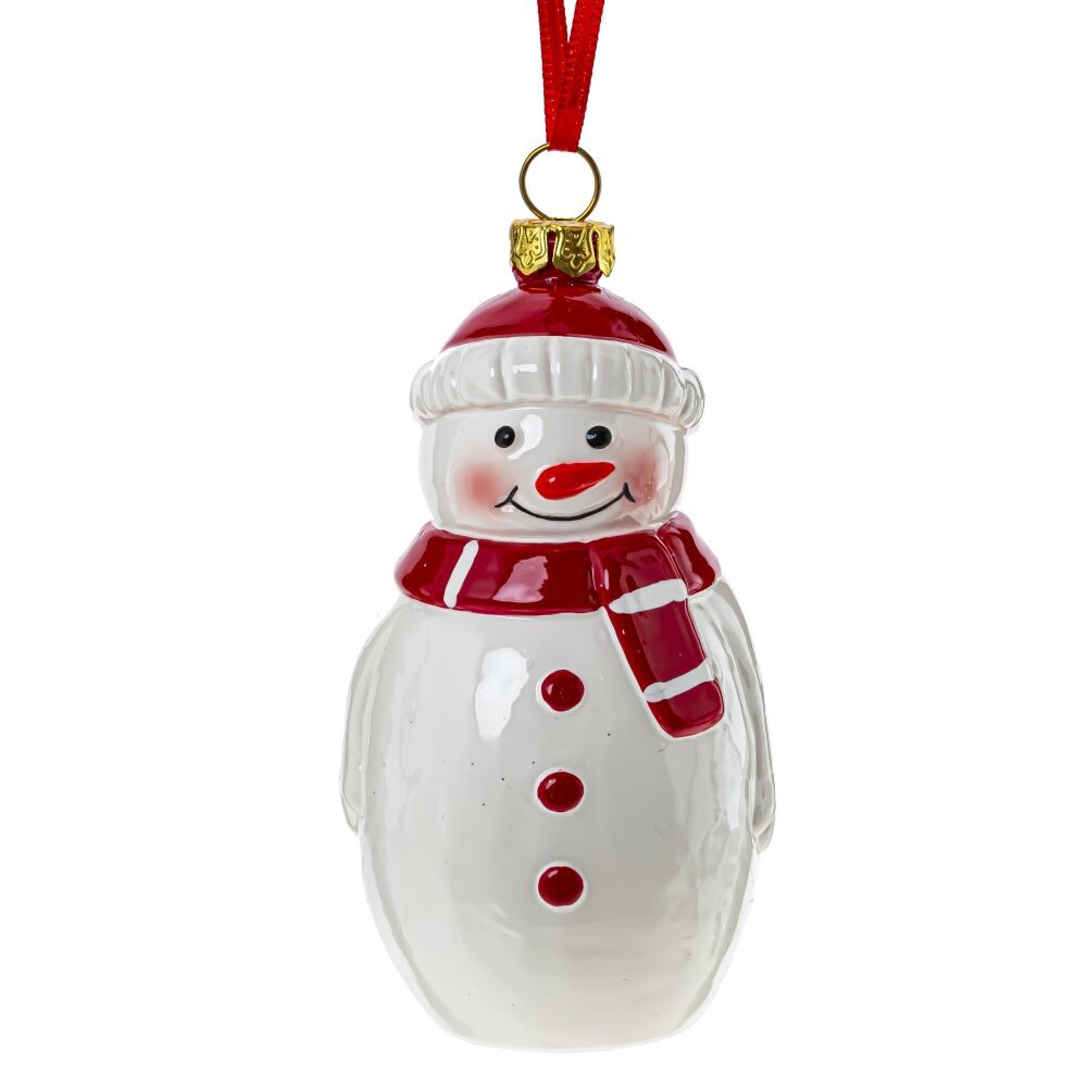 Изображение товара Украшение елочное Снеговик 934602 для новогодней елки разноцветное
