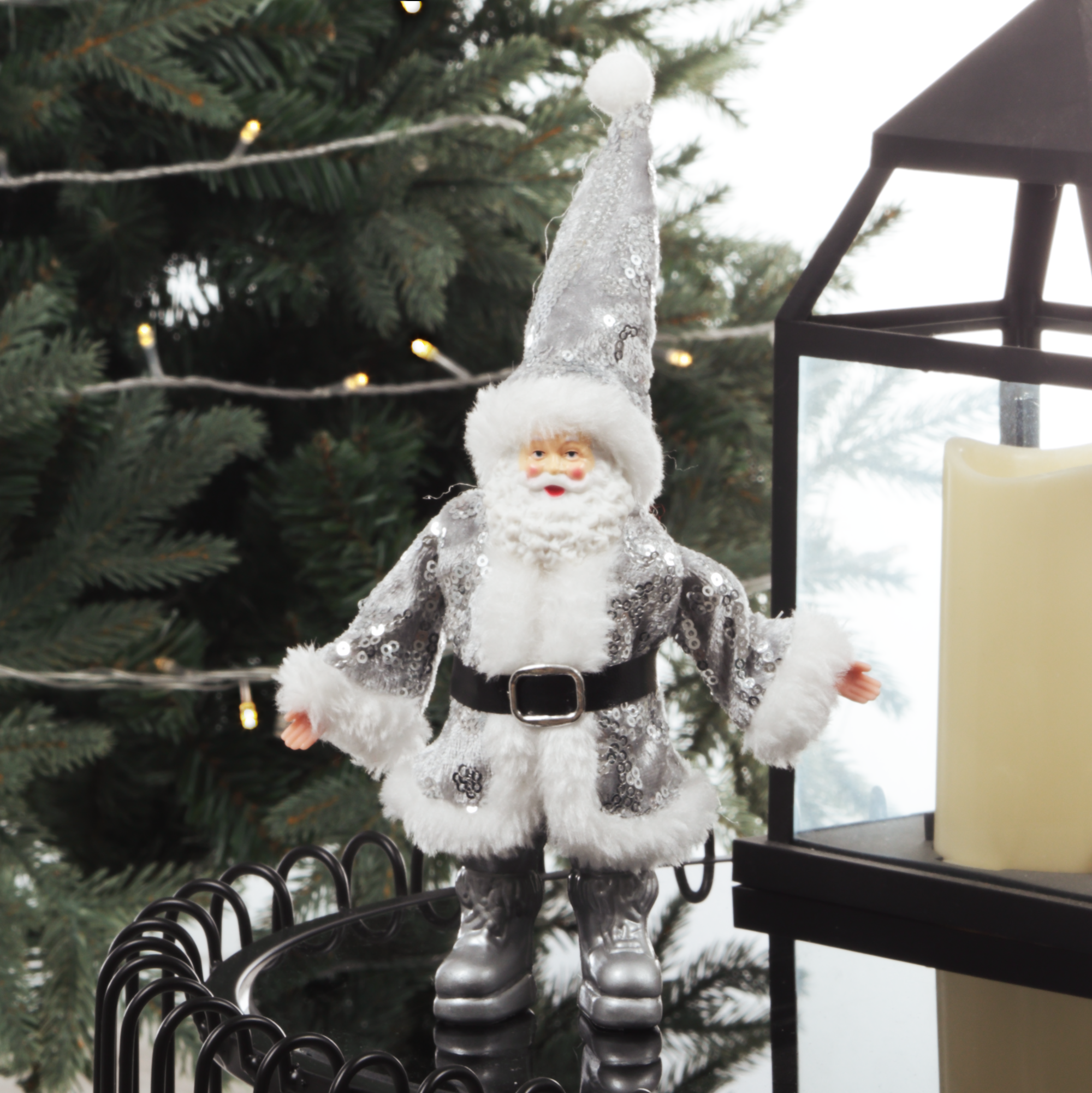 Изображение товара Декоративная фигура Дед Мороз 936107 17x12 см для новогоднего декора