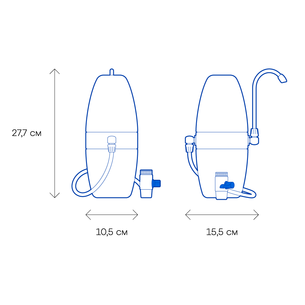 Изображение товара Фильтр-насадка на кран Аквафор Модерн исп 2 для чистой воды