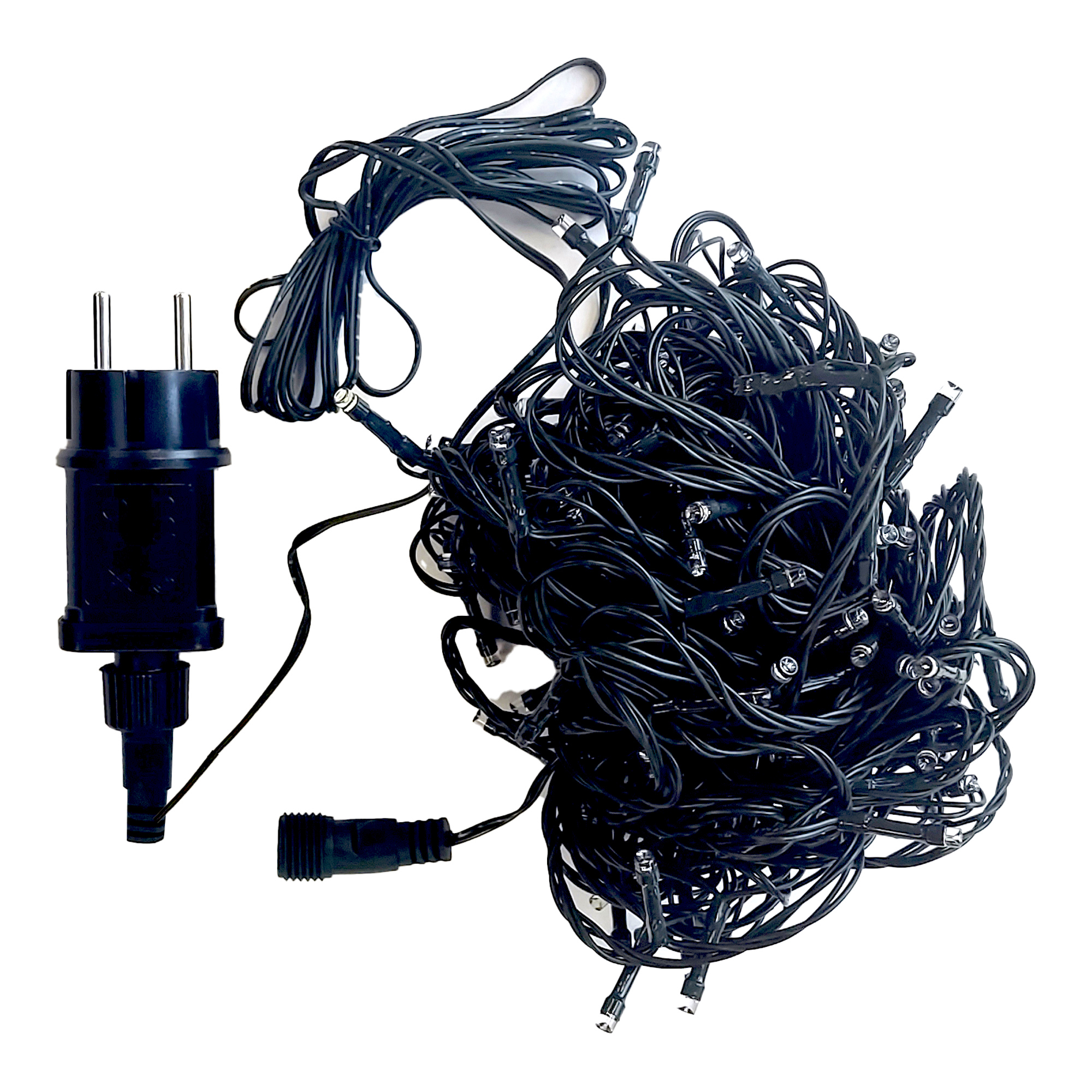 Изображение товара Электрогирлянда наружная и комнатная Нить 15 м 150 ламп зеленый свет