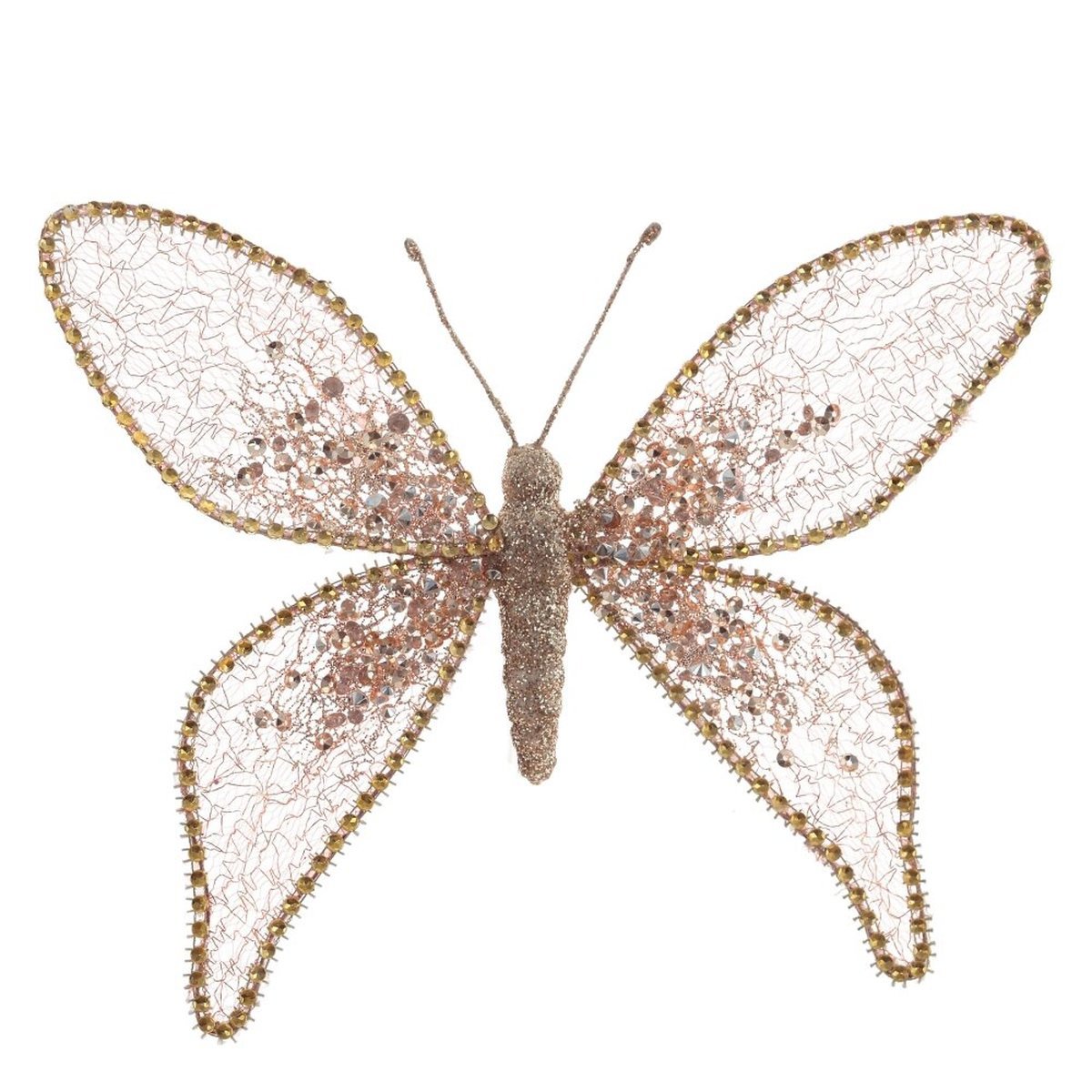 Изображение товара Елочная игрушка Remeco Collection Бабочка золотая 20x26 см