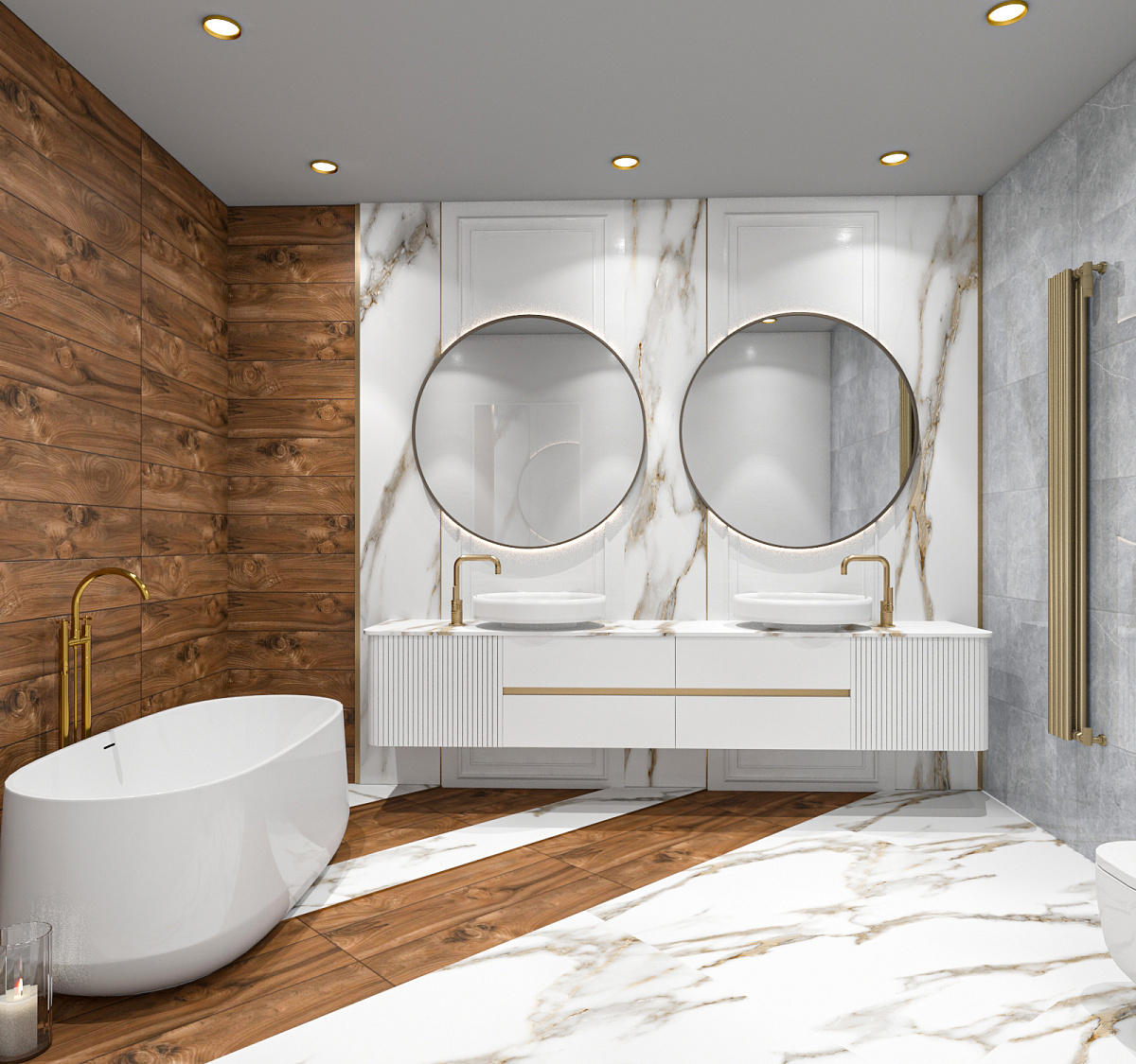 Изображение товара Керамогранит Absolut Gres Forest Essenze Beige 60x120 матовый коричневый