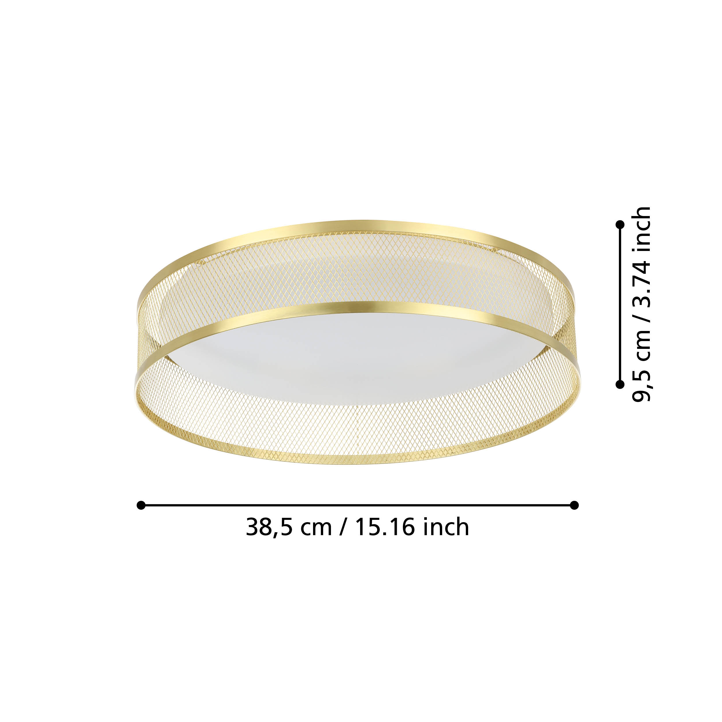 Изображение товара Светильник настенно-потолочный светодиодный 900796 Eglo Luppineria 6 м² теплый белый (желтый) свет цвет разноцветный