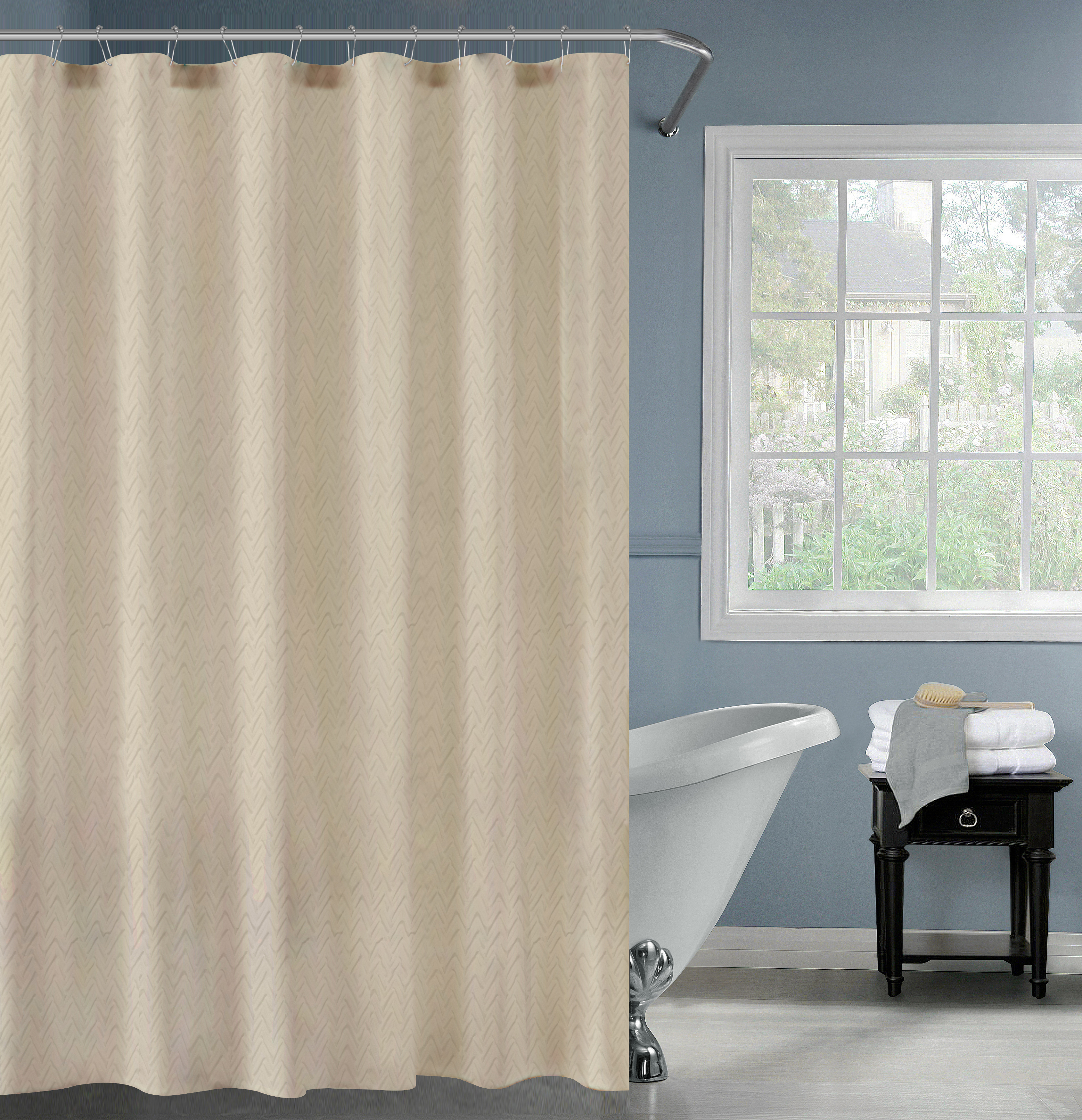 Изображение товара Штора для ванной Swensa Istra 180x180 см полиэстер водоотталкивающая обработка