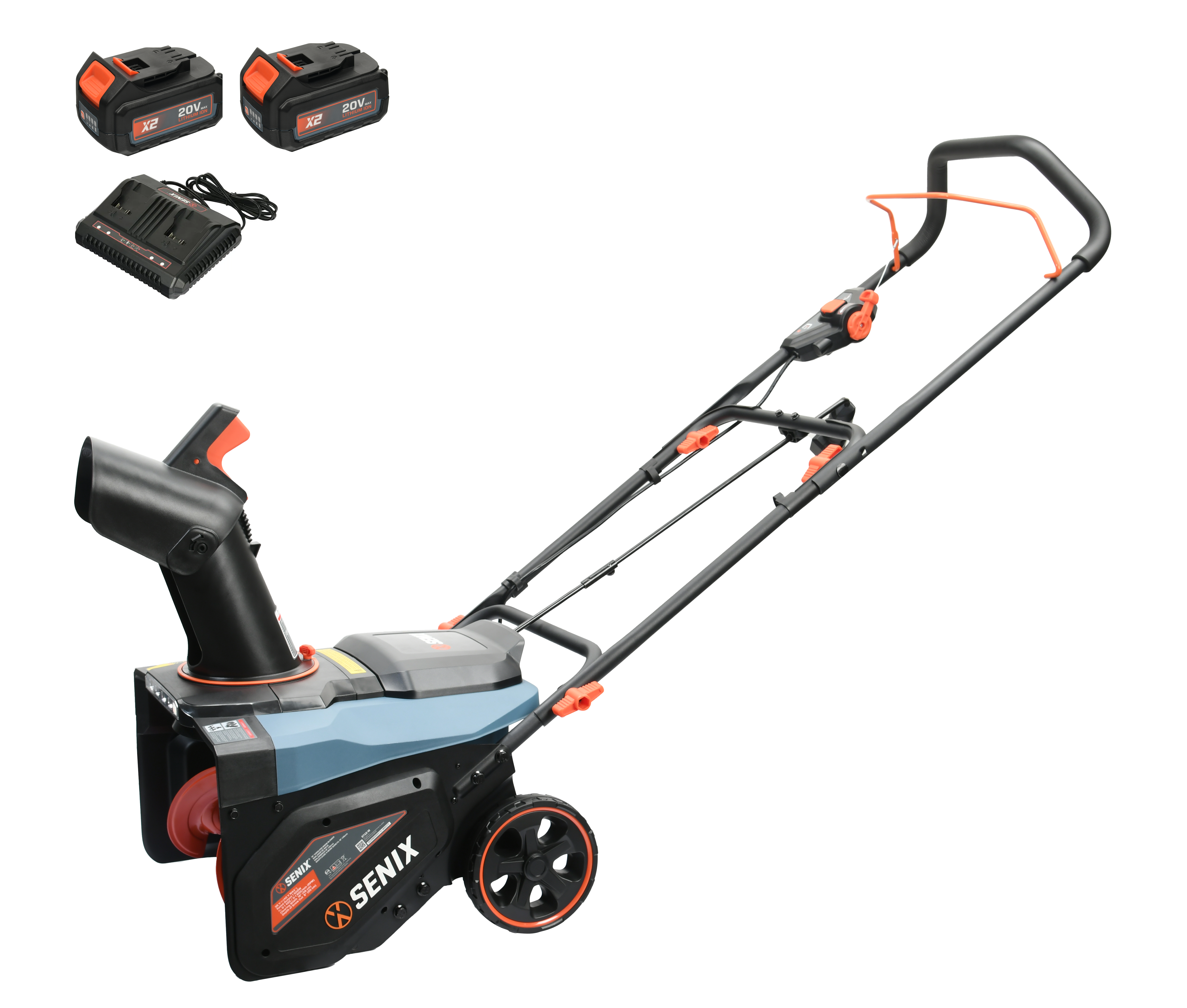 Изображение товара Аккумуляторный снегоуборщик SENIX STX2-M-EU NSK 46 см, 40 В, бесщёточный мотор