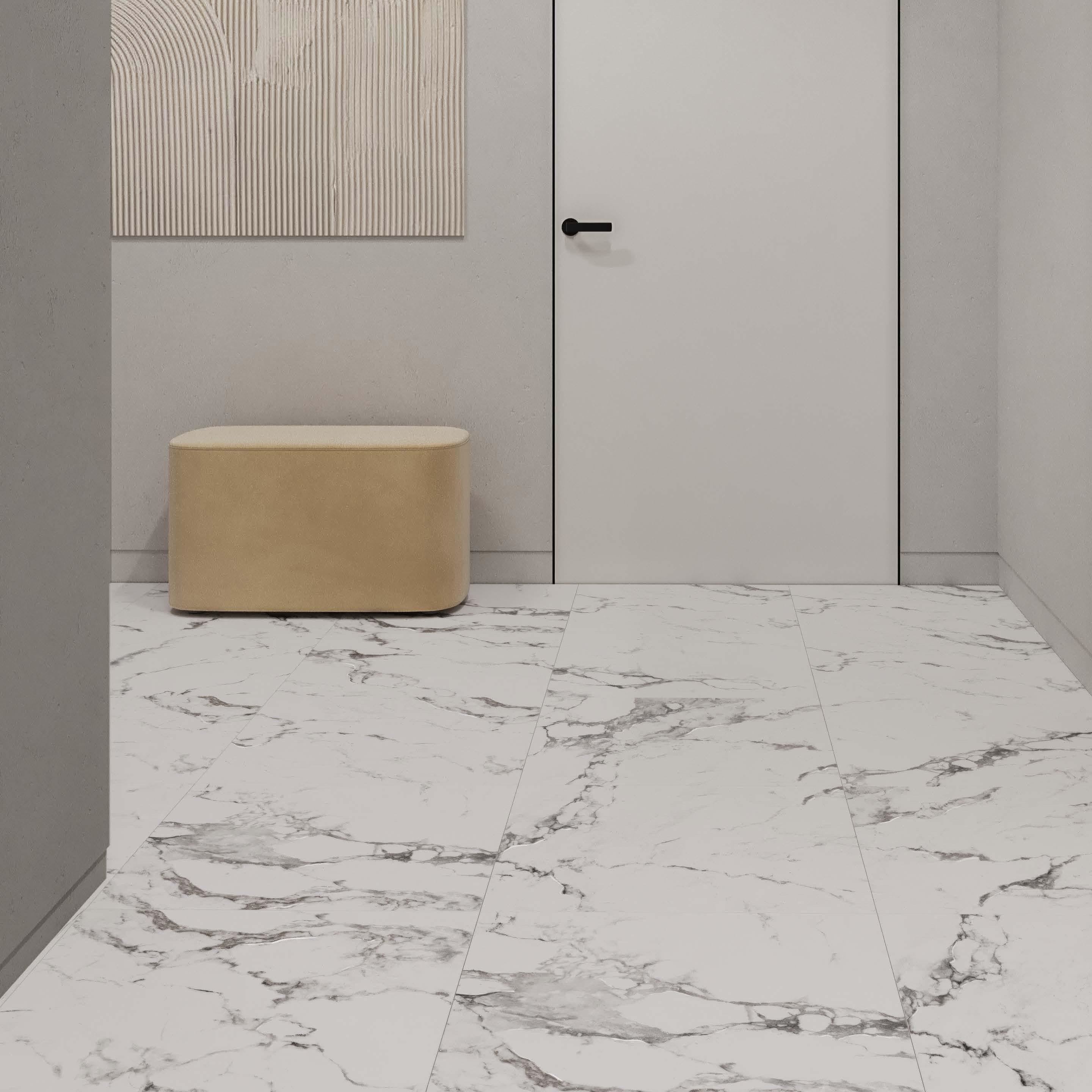 Изображение товара Глазурованный керамогранит Arcadia Ceramica Borghini Silver Carving 60x60 см