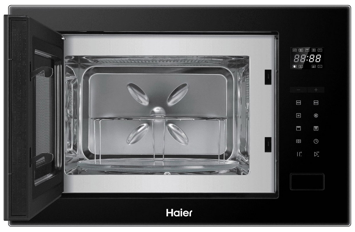 Изображение товара Встраиваемая микроволновая печь Haier HMX-BTG259B 25 л 59.5x40x38.4 см цвет черный