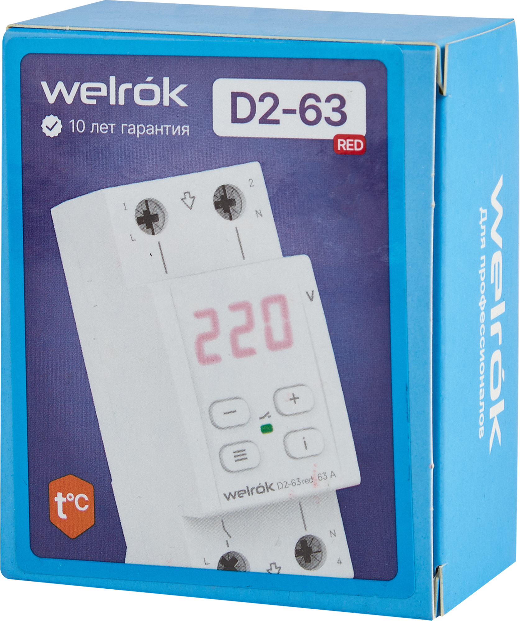 Реле напряжения Welrok D2-63 цвет красный - 5
