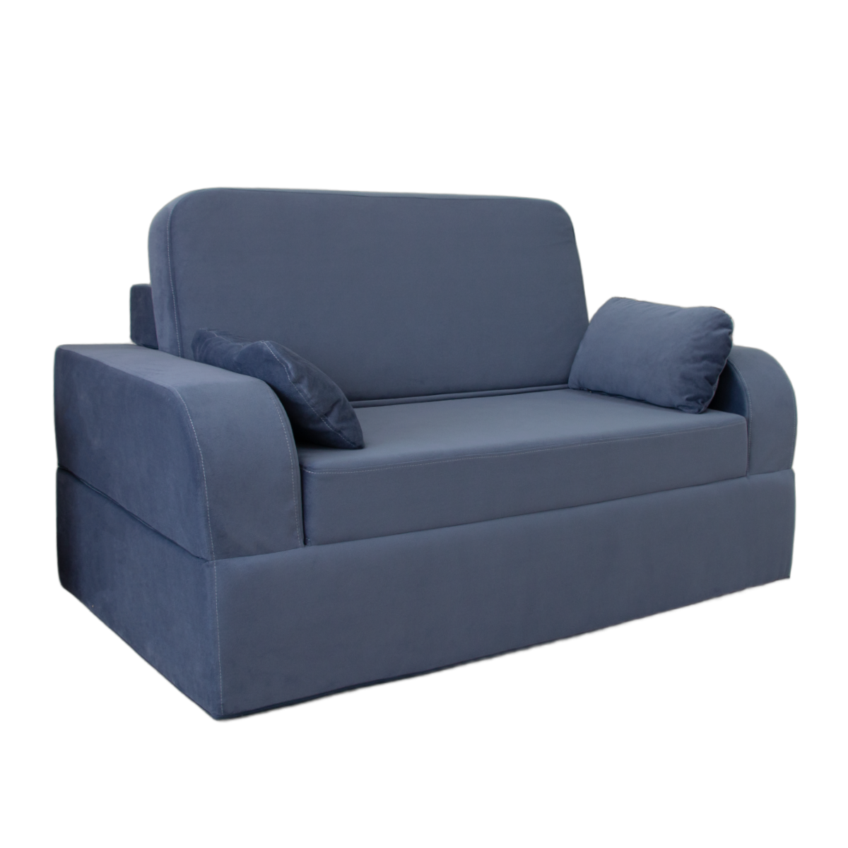 Изображение товара Раскладной диван High performance Miko blue 160x100 см велюр современный стиль