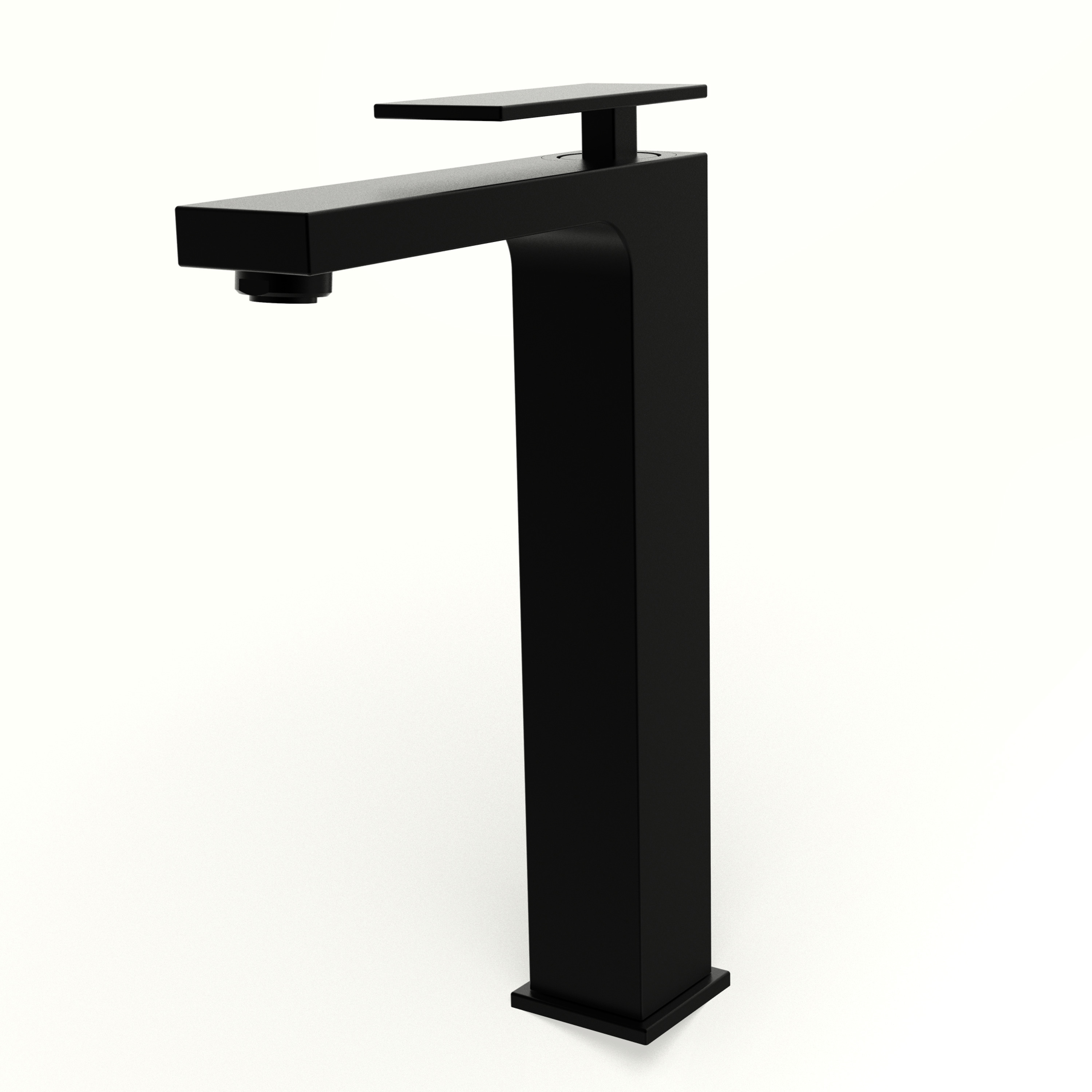 Изображение товара Смеситель для раковины KONSENSA Прато однорычажный на столешницу цвет черный матовый