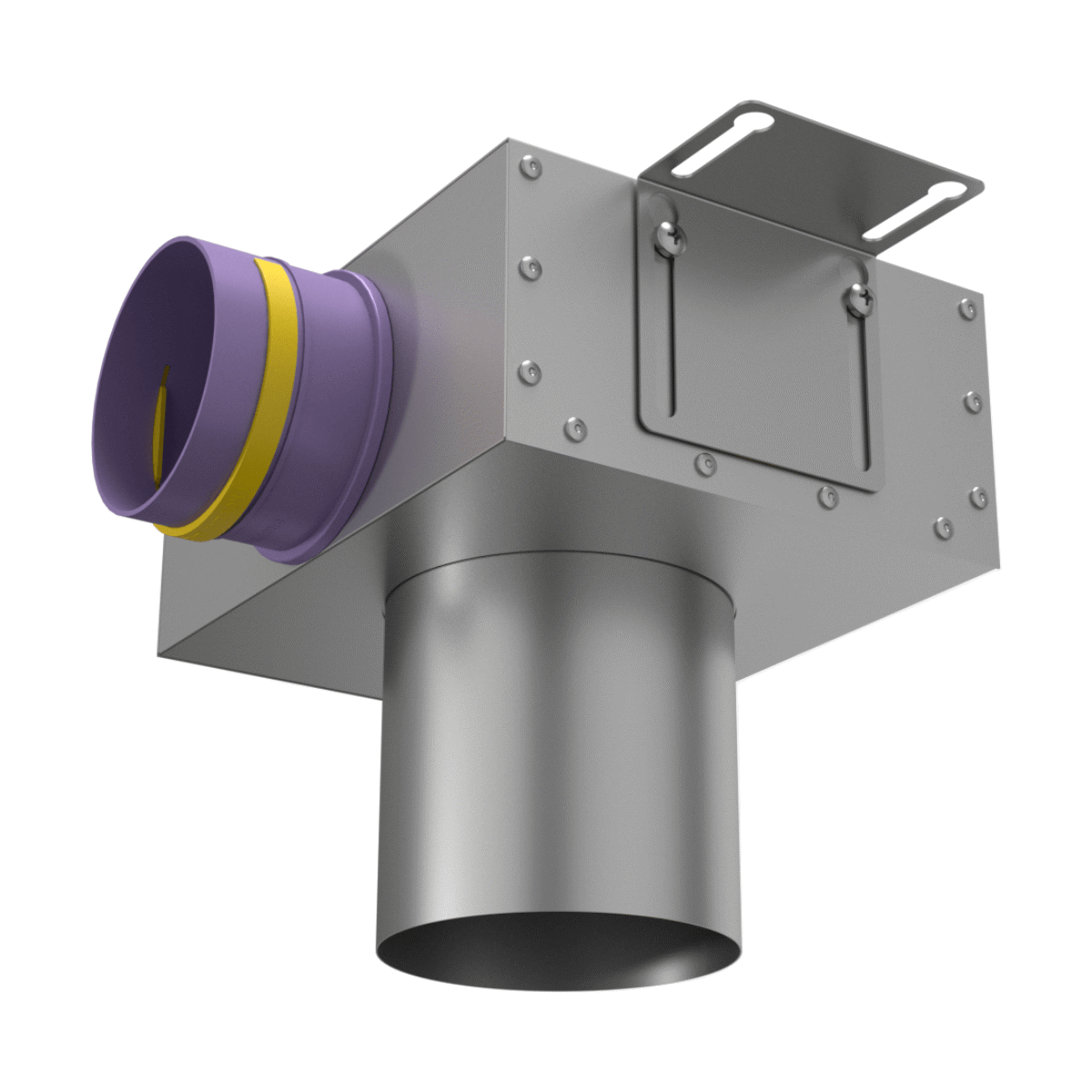 Изображение товара Пленум потолочный круглый Provent VPS 125/90×1 для вентиляции