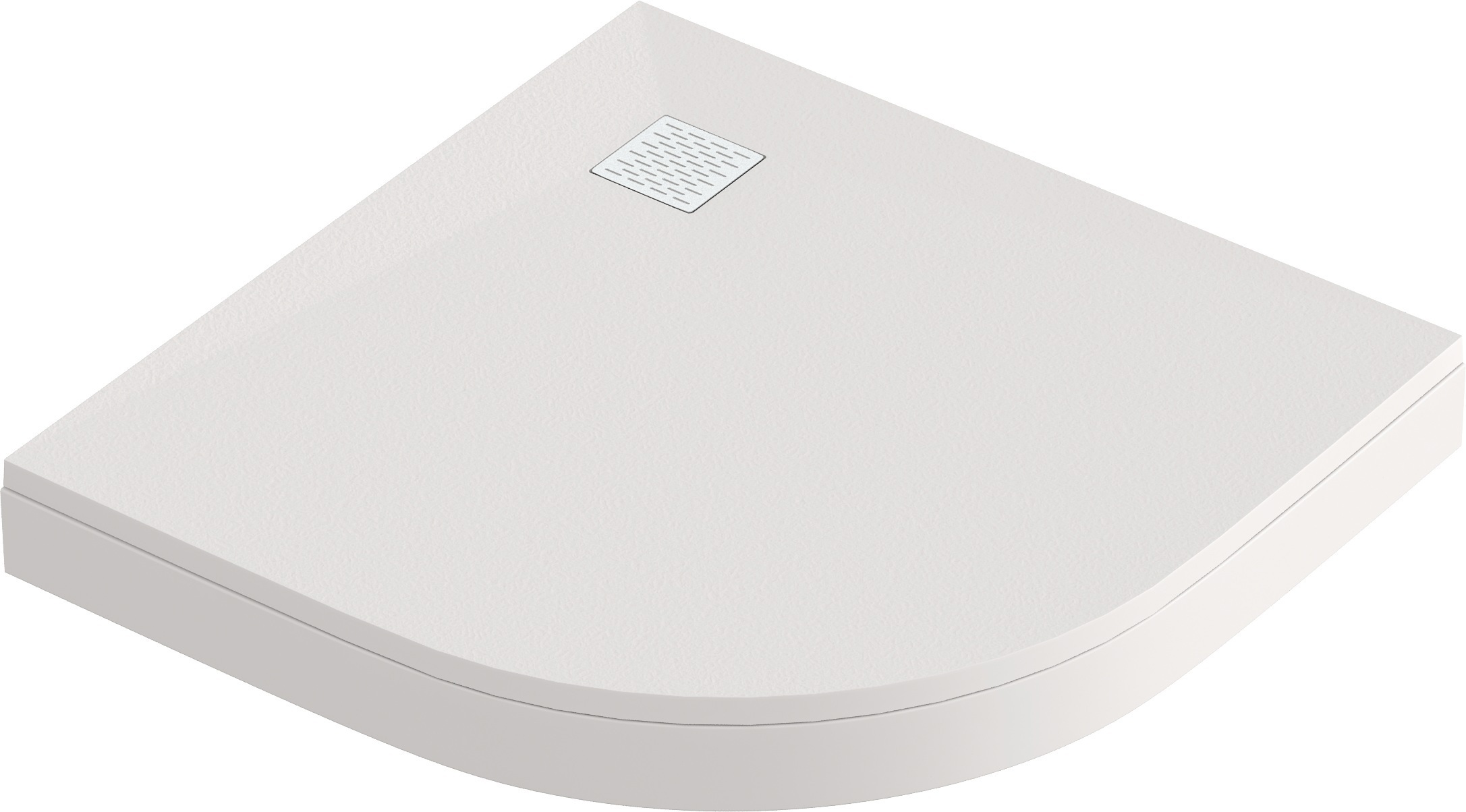 Изображение товара Душевой поддон Marble 1/4 круга литьевой мрамор 90x90 см цвет белый