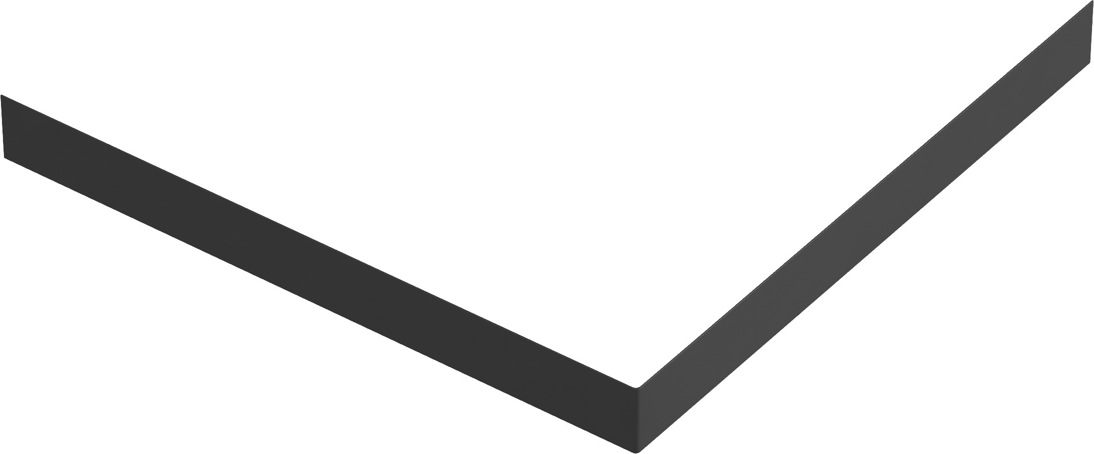 Изображение товара Экран для душевого поддона Marble квадратный 90x90 см черный ABS пластиковый