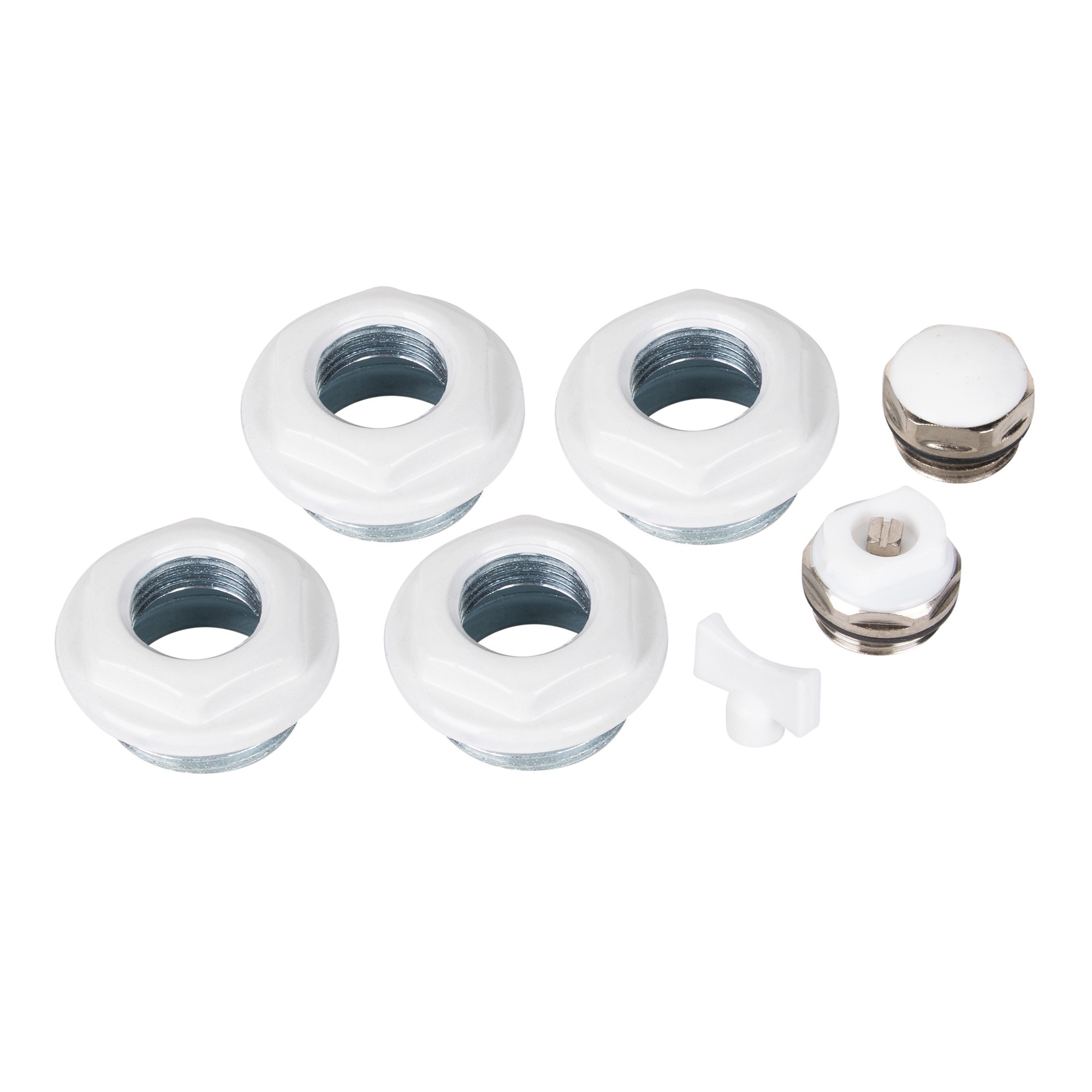 Изображение товара Монтажный комплект для радиатора Royal Thermo 1x1/2" сталь белый 7 шт