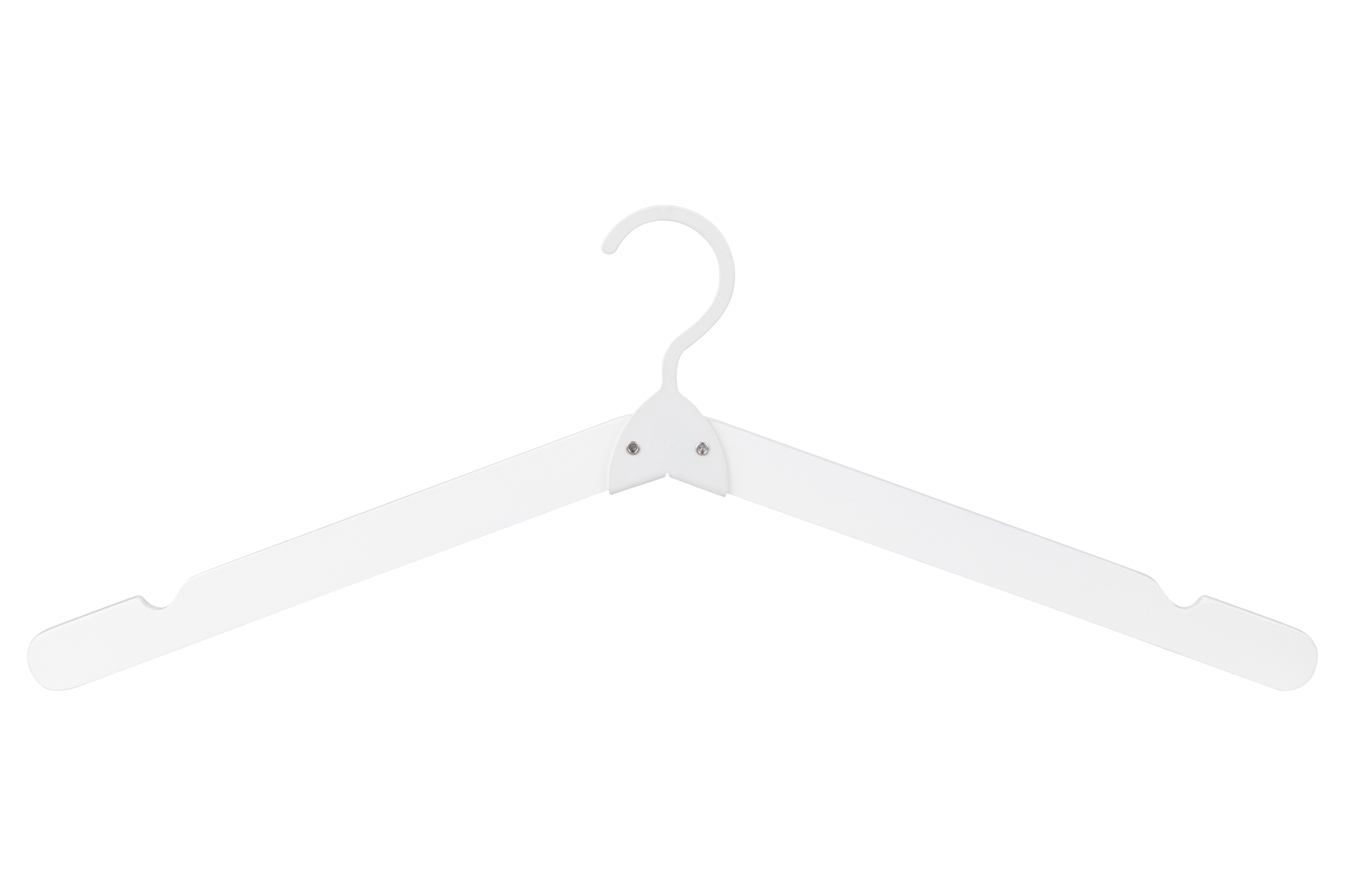 Изображение товара Плечики деревянные складные белые 23.5 см из массива дерева КОНСЕНСА