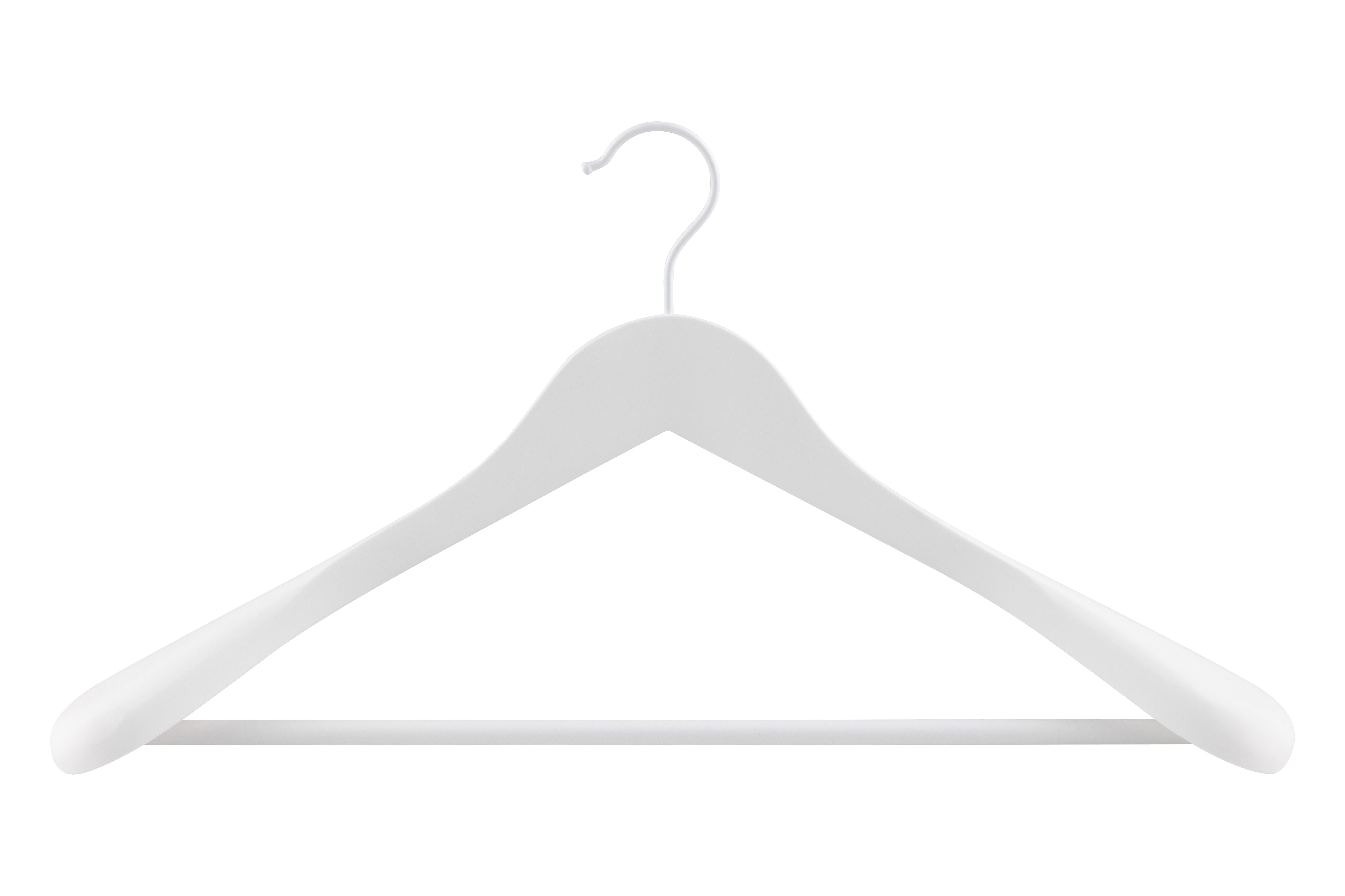 Изображение товара Плечики для одежды KONSENSA 45 см с покрытием soft touch дерево белые