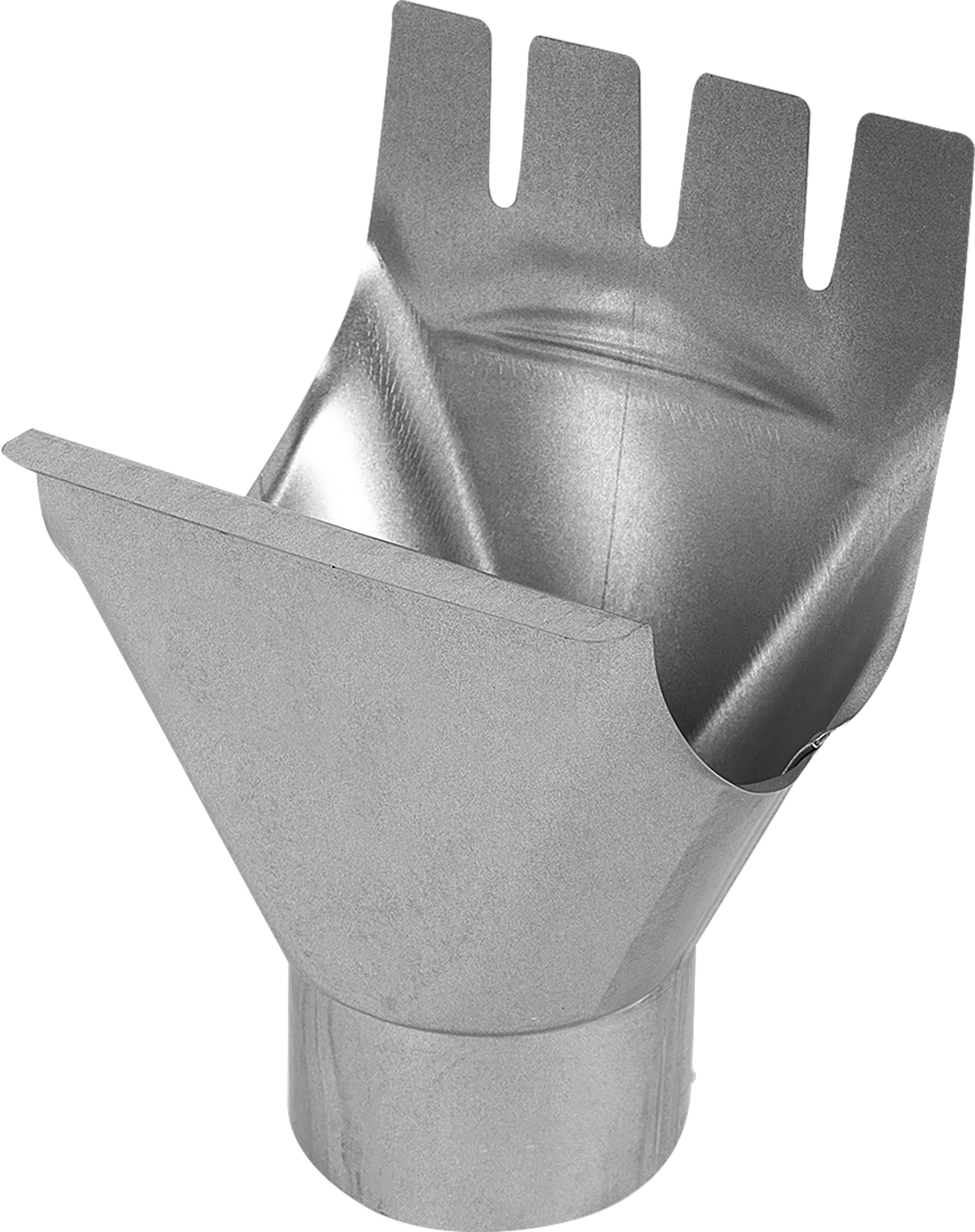 Воронка выпускная D90 мм цвет оцинковка