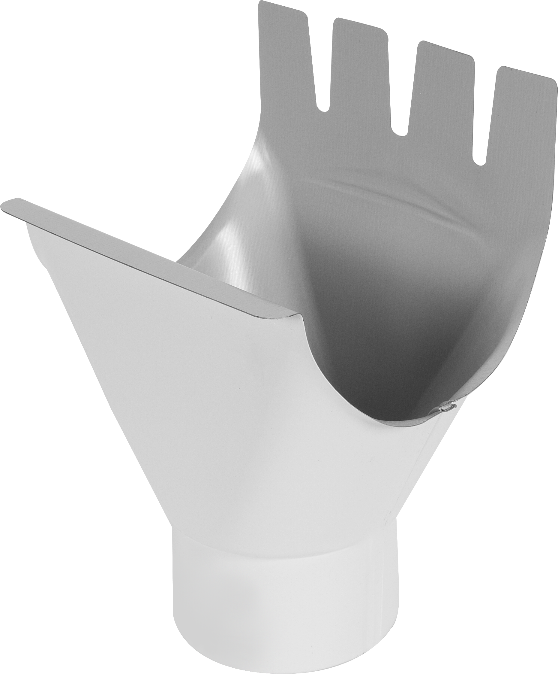 Воронка выпускная D90 мм цвет белый