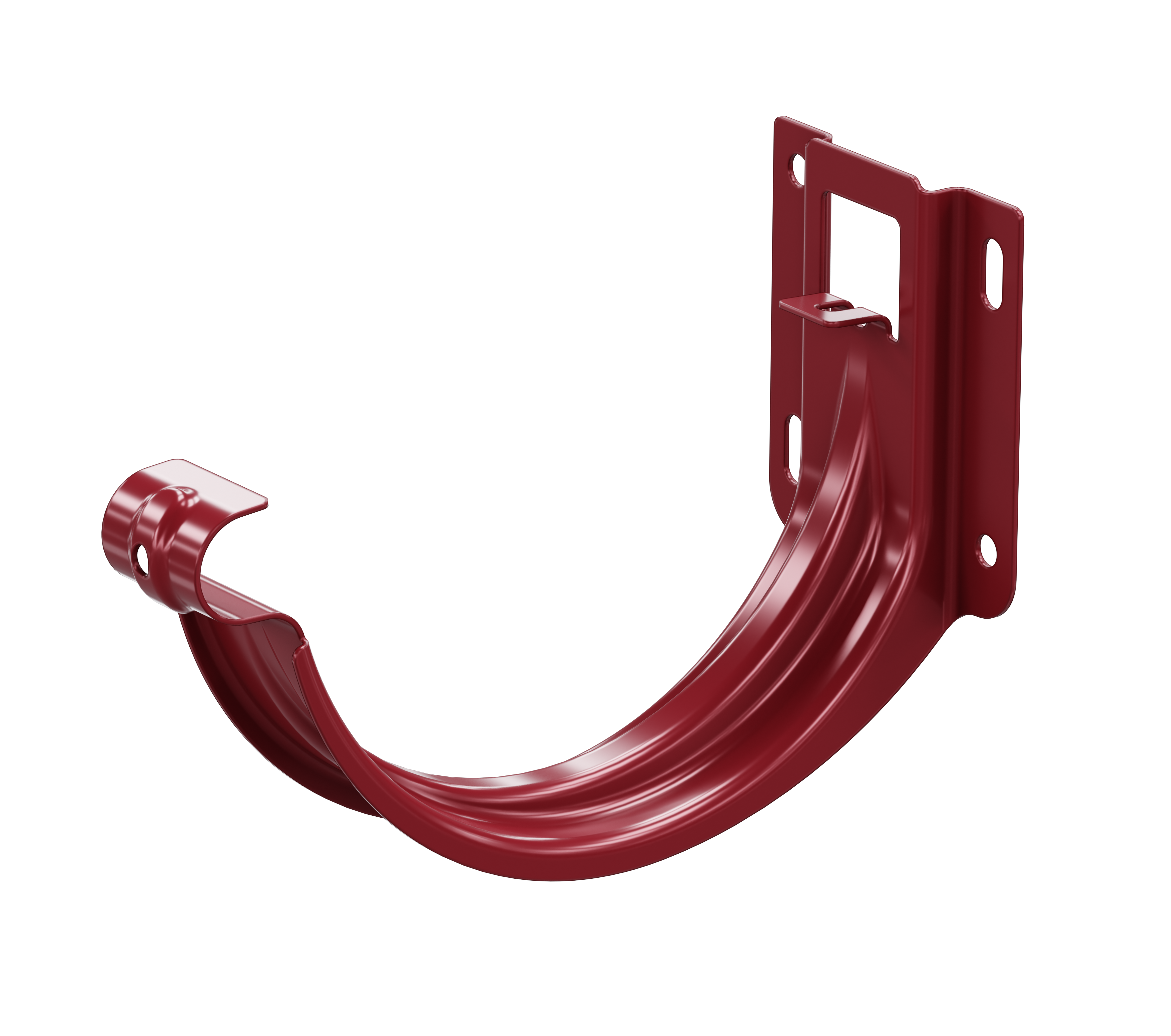 Держатель желоба карнизный ø125 цвет вишневый