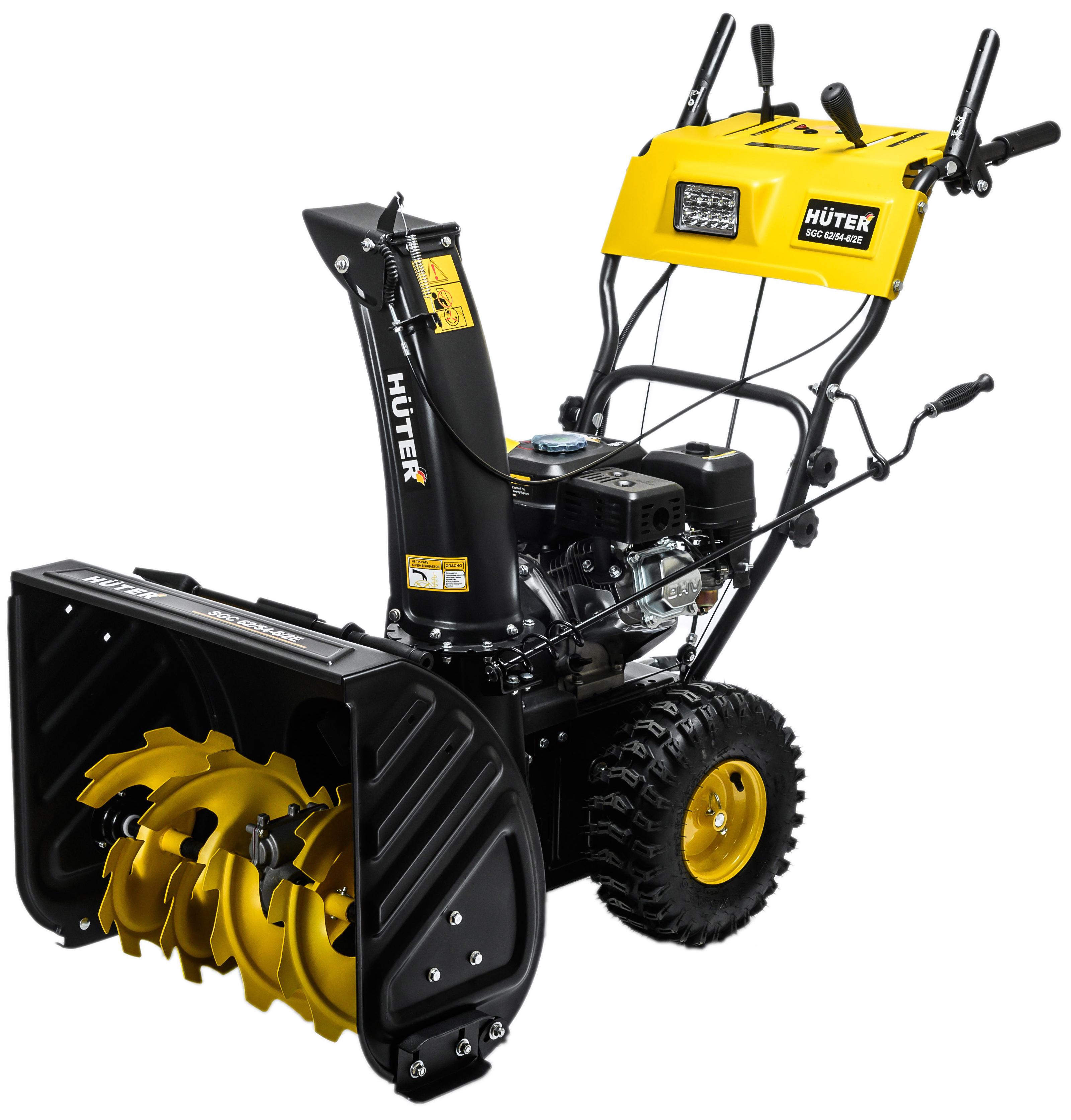 Изображение товара Бензиновый снегоуборщик HUTER SGC 62/54-6/2E 8 л.с. 62 см электростартер