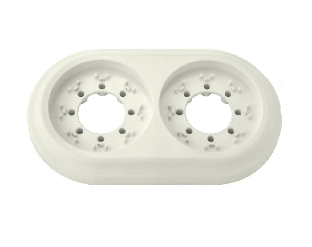 Изображение товара Ретро розетка с двумя постами Bylectrica с выключателем и рамкой 2 поста бежевый