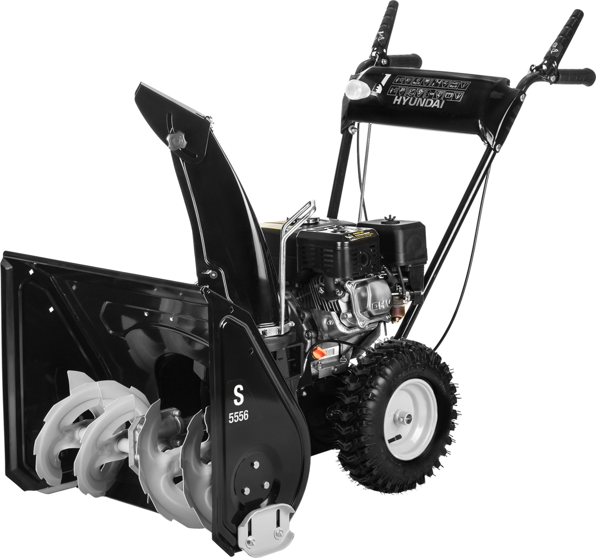 Изображение товара Бензиновый снегоуборщик HYUNDAI S 5556 53 см 5.5 л.с. для больших площадей