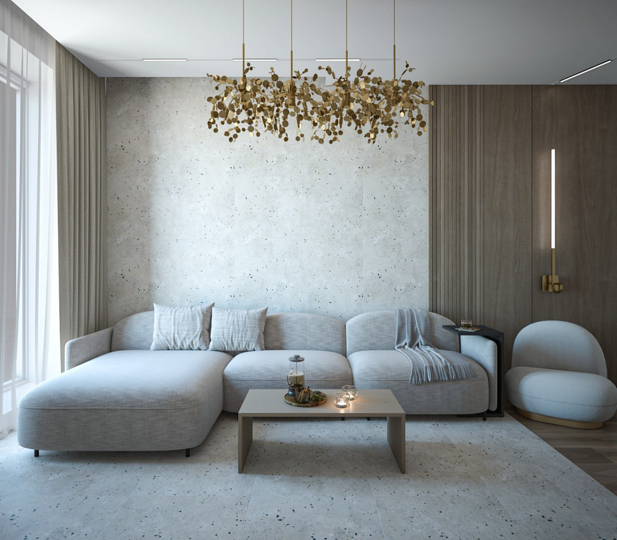 Изображение товара Керамогранит IDALGO Граните Концепта 60x60см бежево-серый для внутренней и наружной отделки