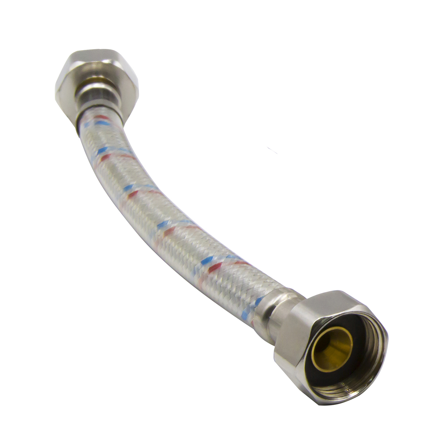 Изображение товара Гибкая подводка для воды Vrt 1/2" 0.8 м внутренняя-внутренняя резьба Изображение товара Гибкая подводка для воды Vrt 1/2" 0.8 м внутренняя-внутренняя резьба