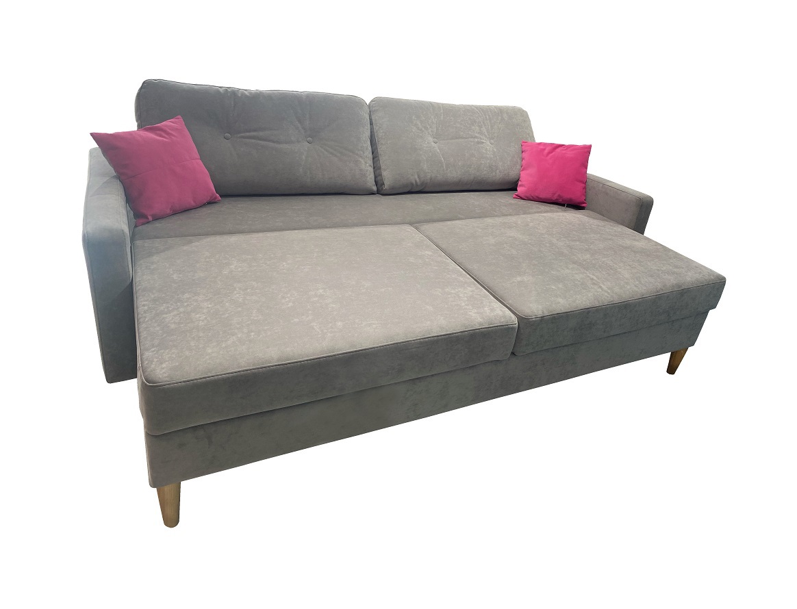 Изображение товара Диван Мебель никс Сканди с механизмом раскладки темно-серый 220x80x100 см