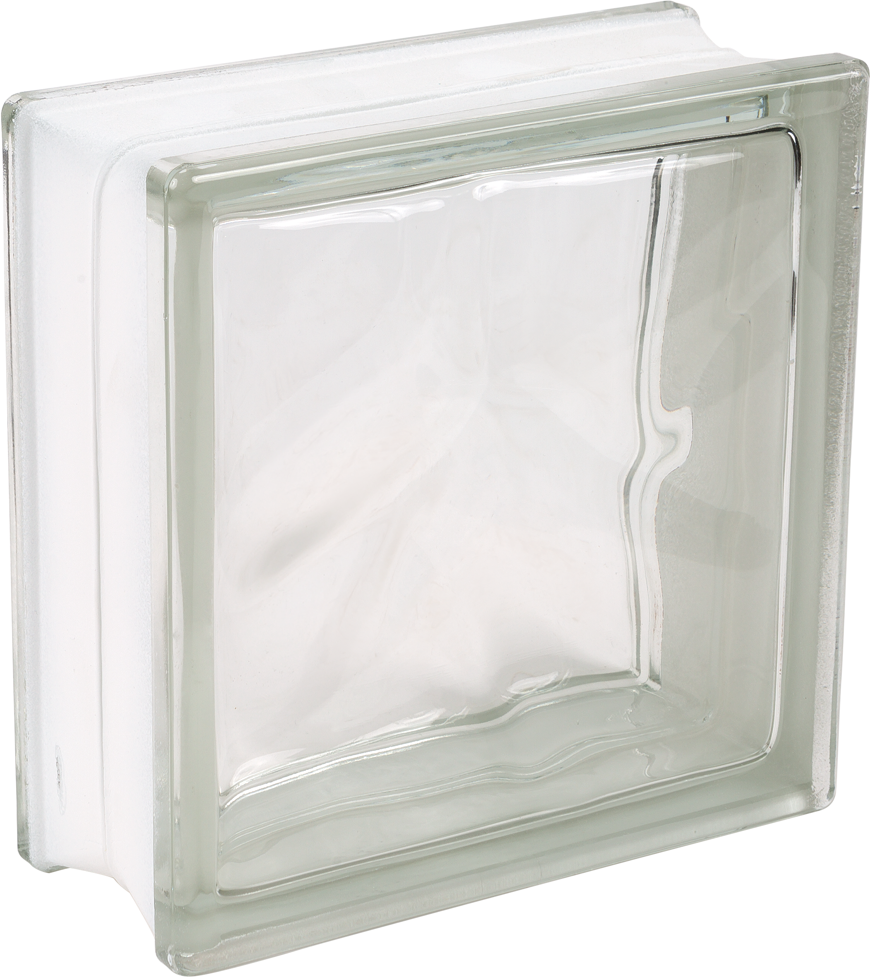 Стеклоблок Богема Волна бесцветный