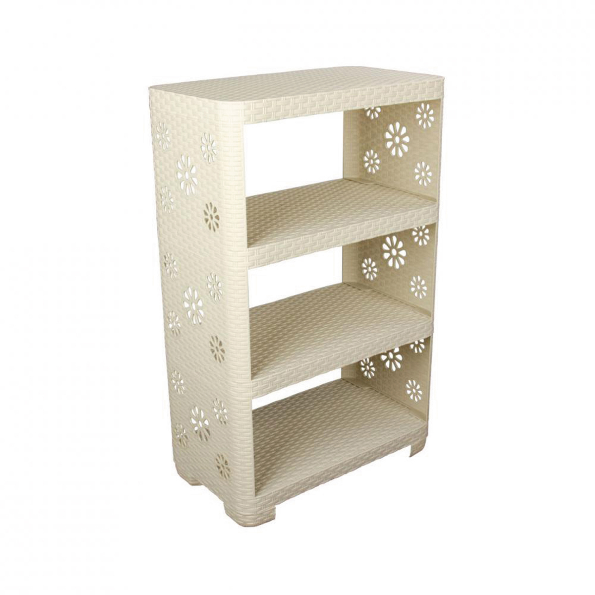 Изображение товара Стеллаж Альтернатива М2521 30x30x53 см 4 полки пластик цвет слоновая кость
