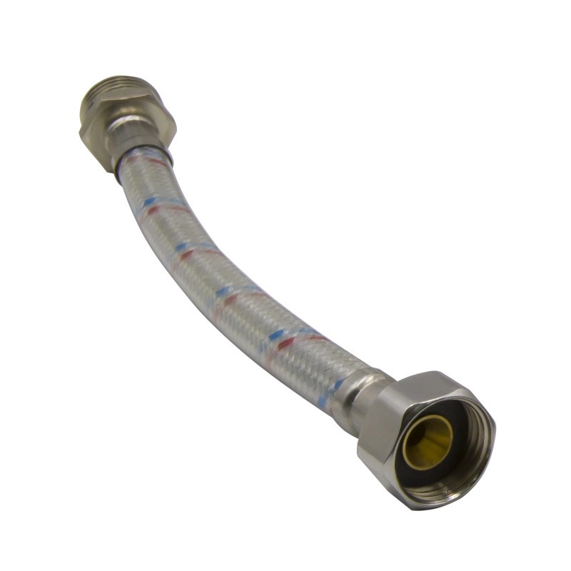 Изображение товара Гибкая подводка для воды Vrt 1/2" 1 м внутренняя-наружная резьба