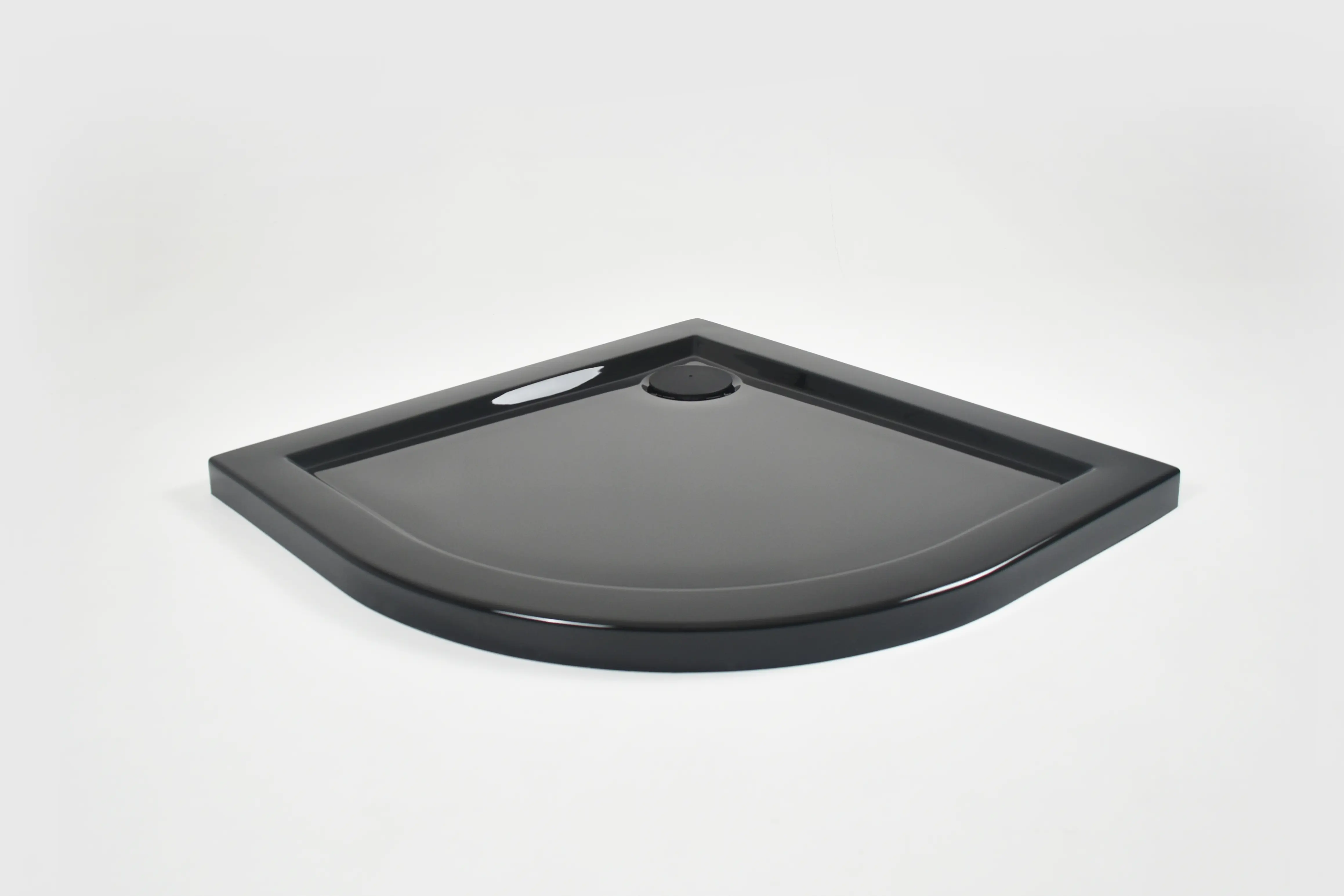 Душевой поддон Metakam Joy Black 1/4 круга акриловый 90x90 см сифон в комплекте - 2